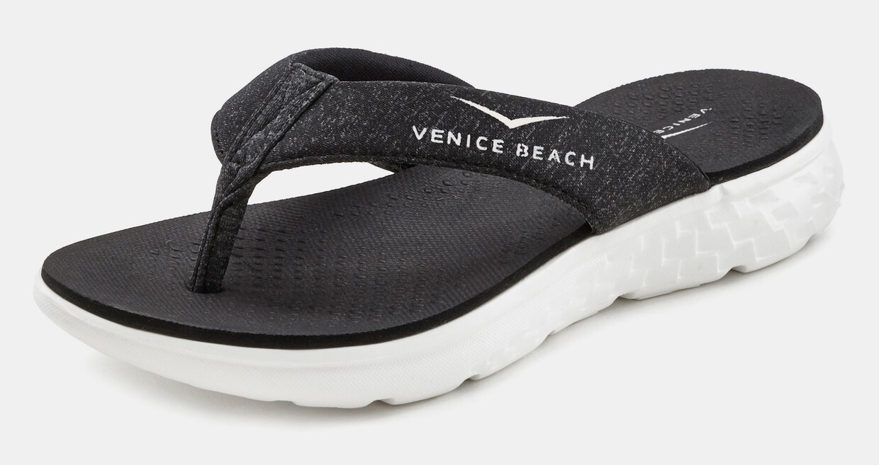 Venice Beach Badslippers - zwart