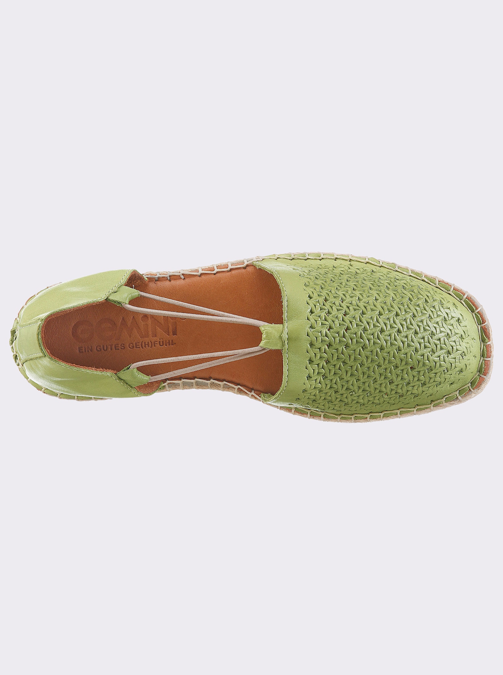 Gemini Slipper mit Gummizug - pistazie