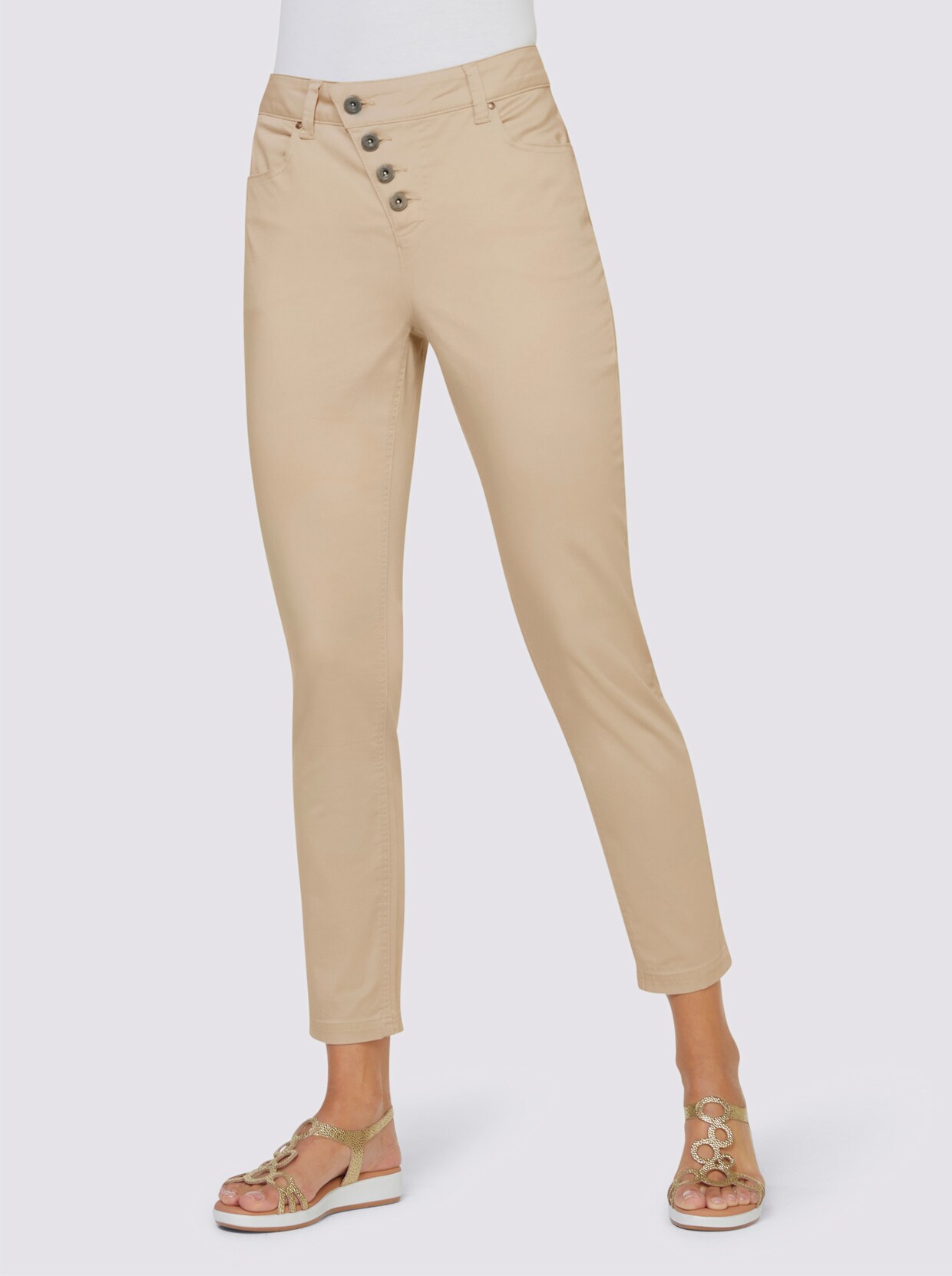 heine Pantalon chino - sable
