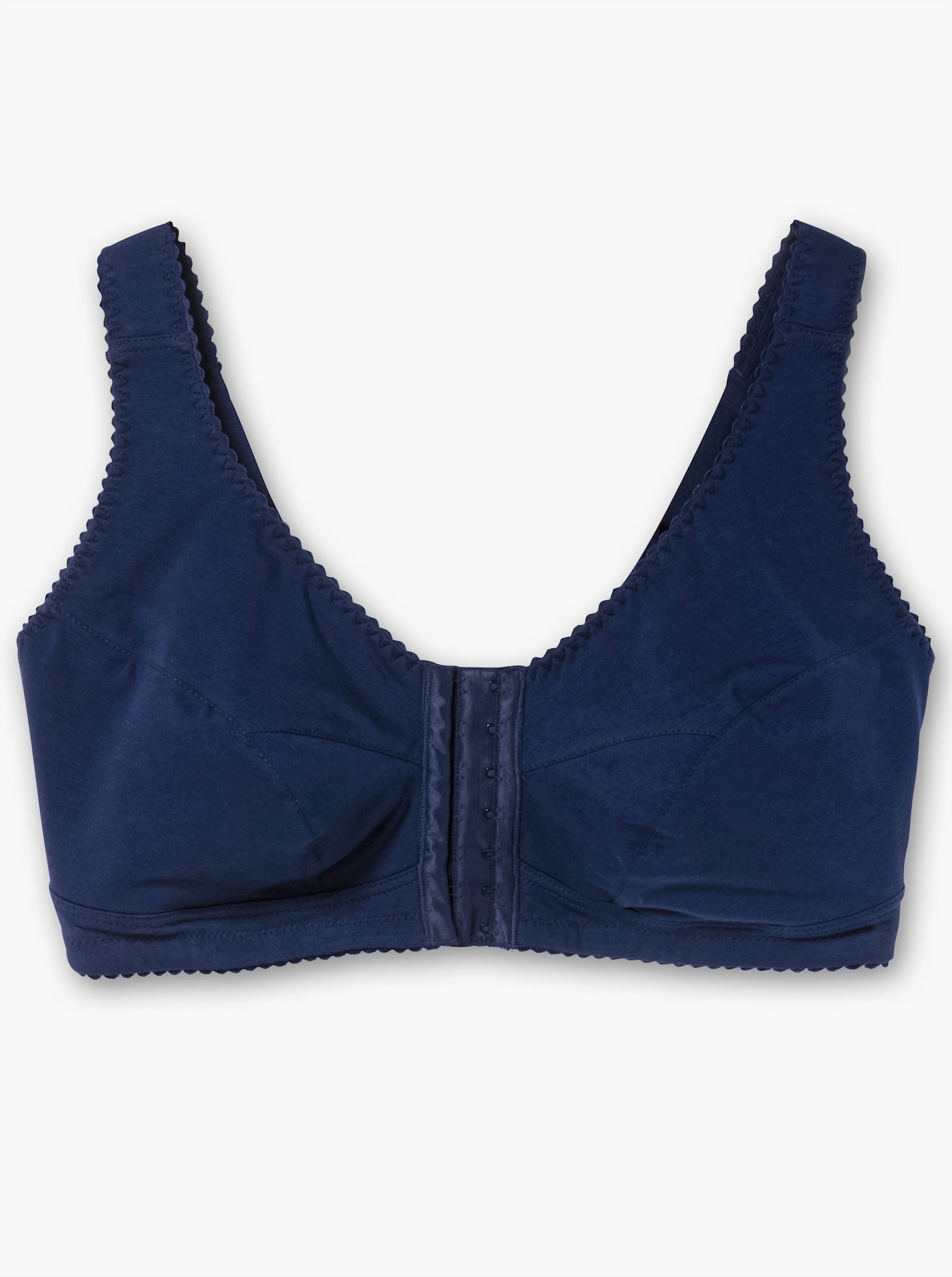 sheego Bügelloser BH mit Vorderverschluss - marine