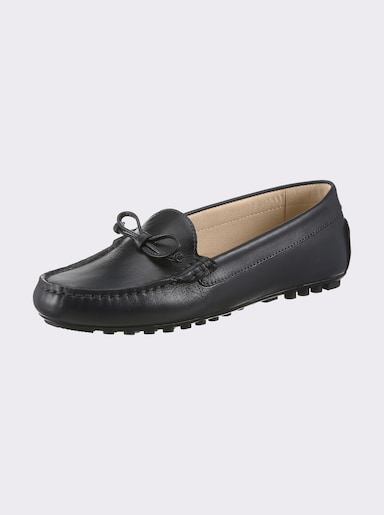airsoft modern+ Slipper mit Dekor-Schleife - marine