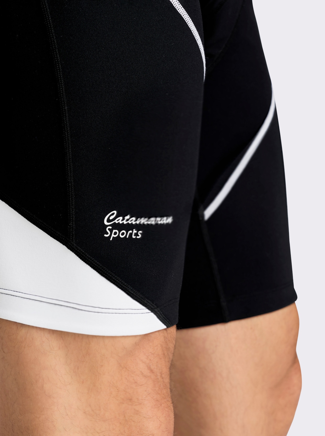 Catamaran Sports Fahrradhose - schwarz-weiß
