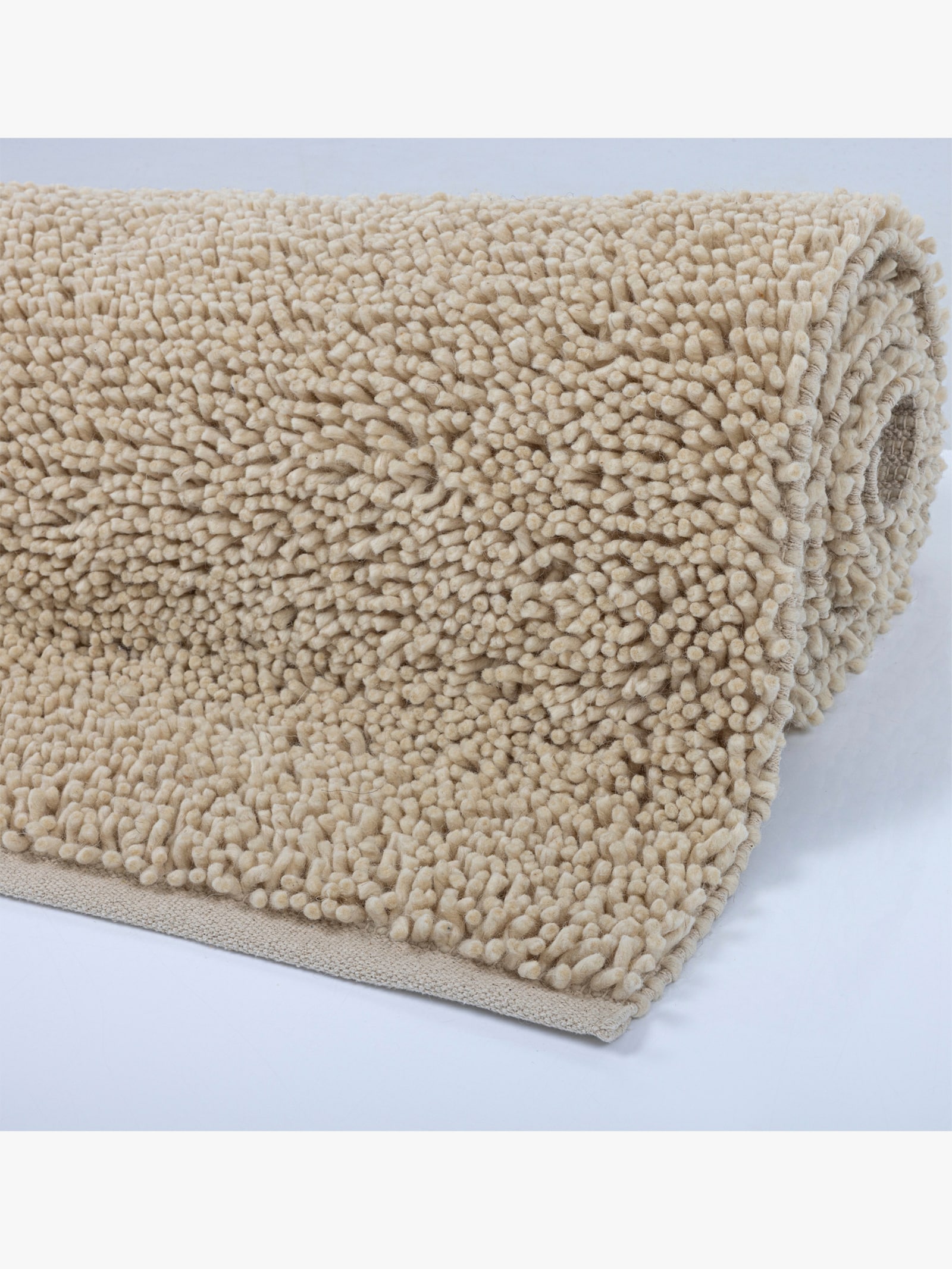 Theko Handwebteppich - beige-meliert