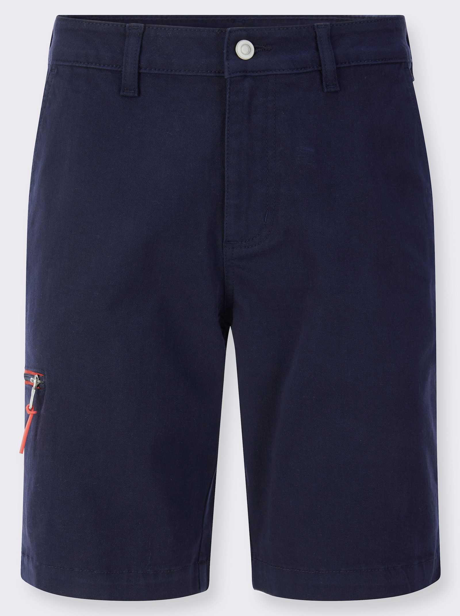 Bermudas mit Reißverschluss-Tasche - marine