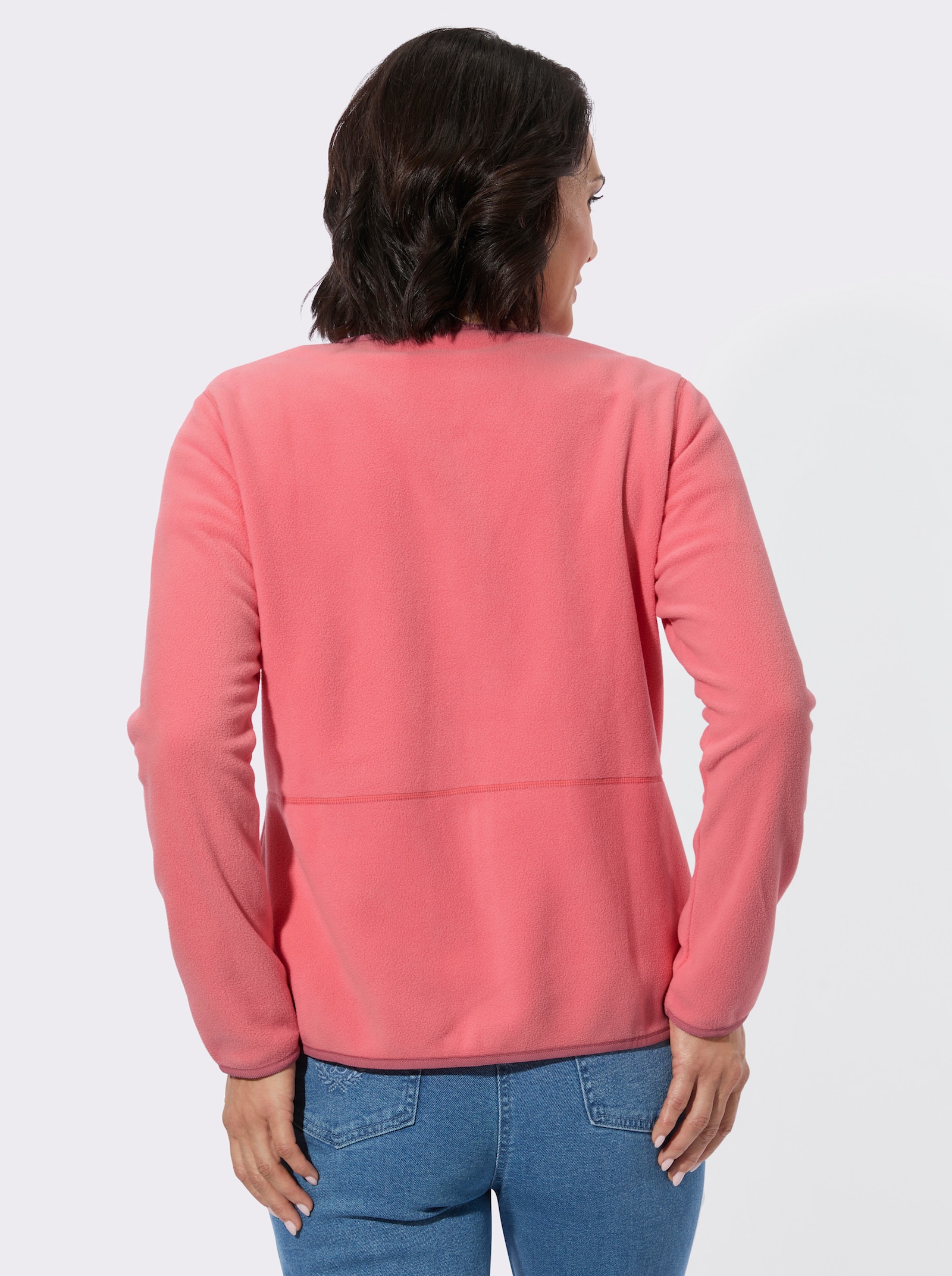 Fleecejacke mit Antipilling-Ausrüstung - flamingo