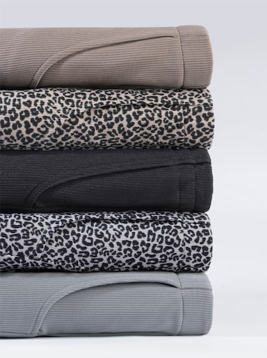 Jerseyhose in Ripp-Qualität - taupe