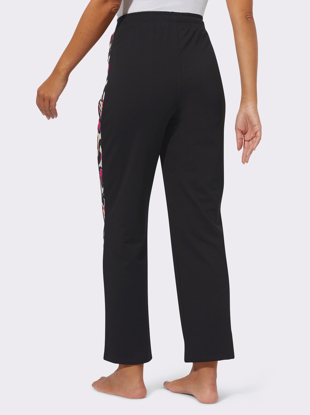Pantalon - noir-fuchsia