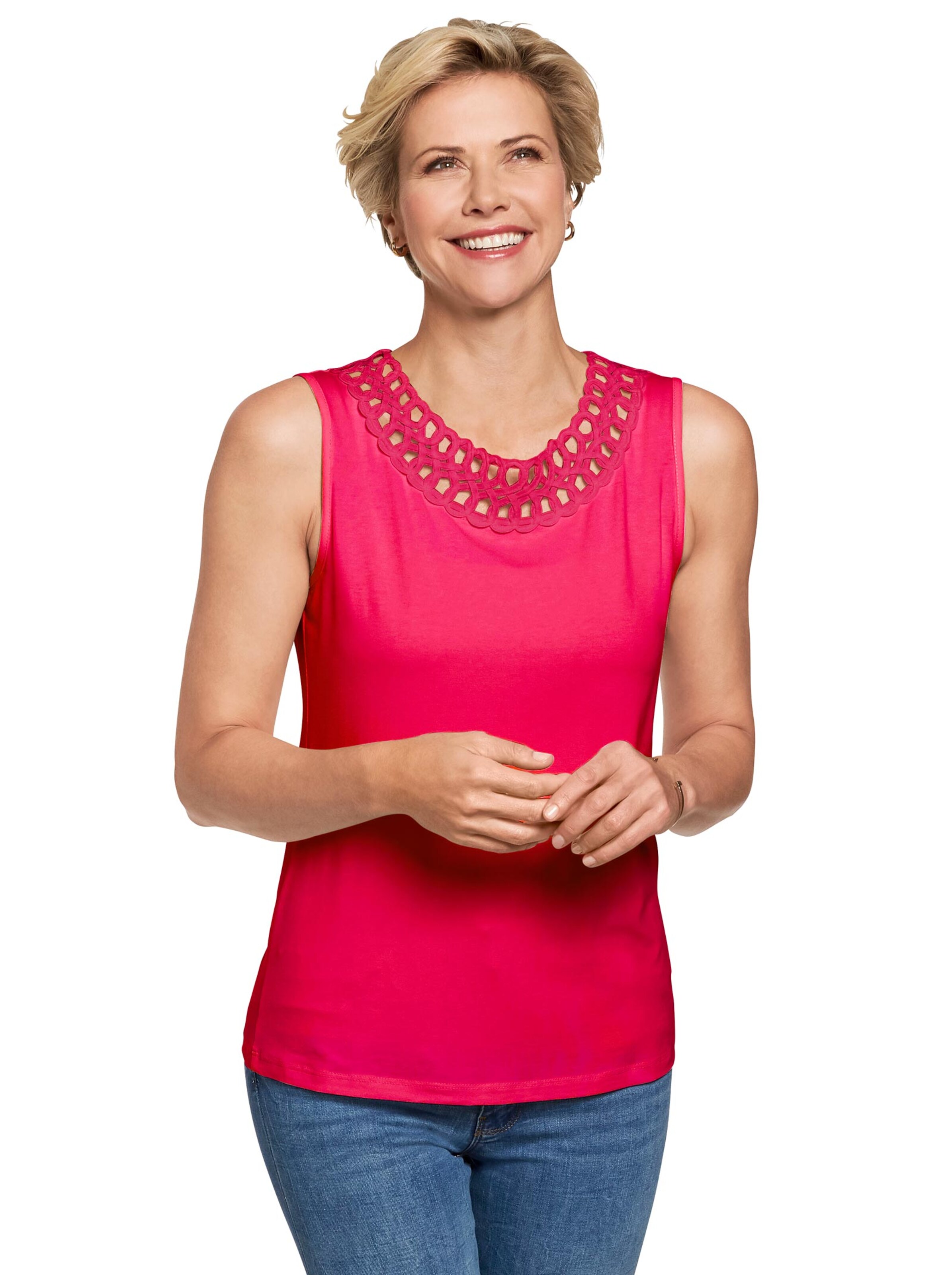 Shirttop - himbeerrot