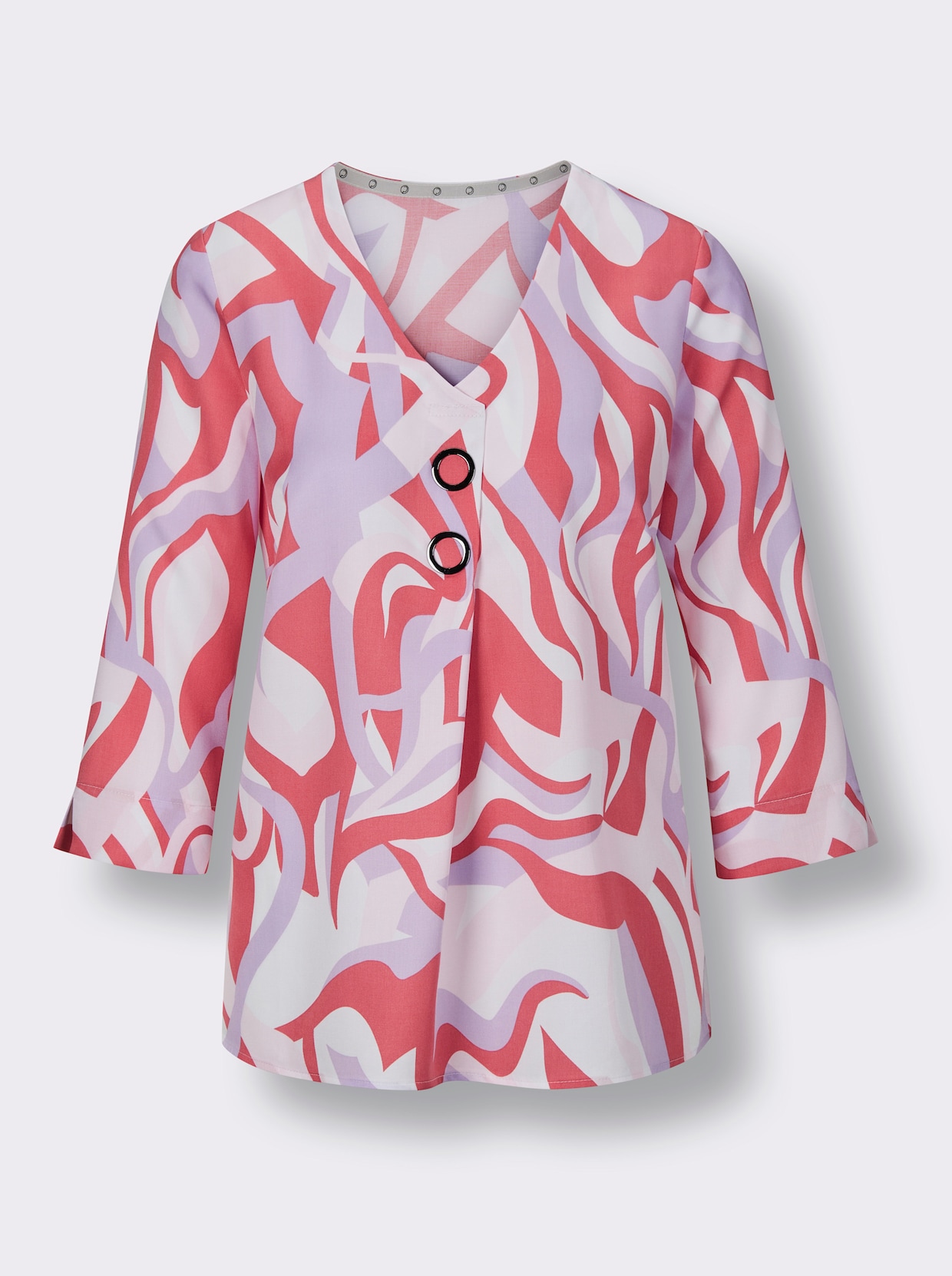 CREATION L PREMIUM Blouse met print - grapefruit/lila bedrukt