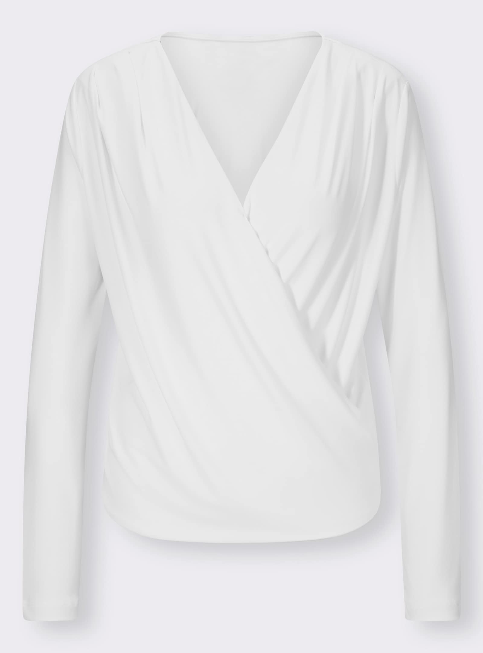 heine Wickelshirt mit Langarm - ecru