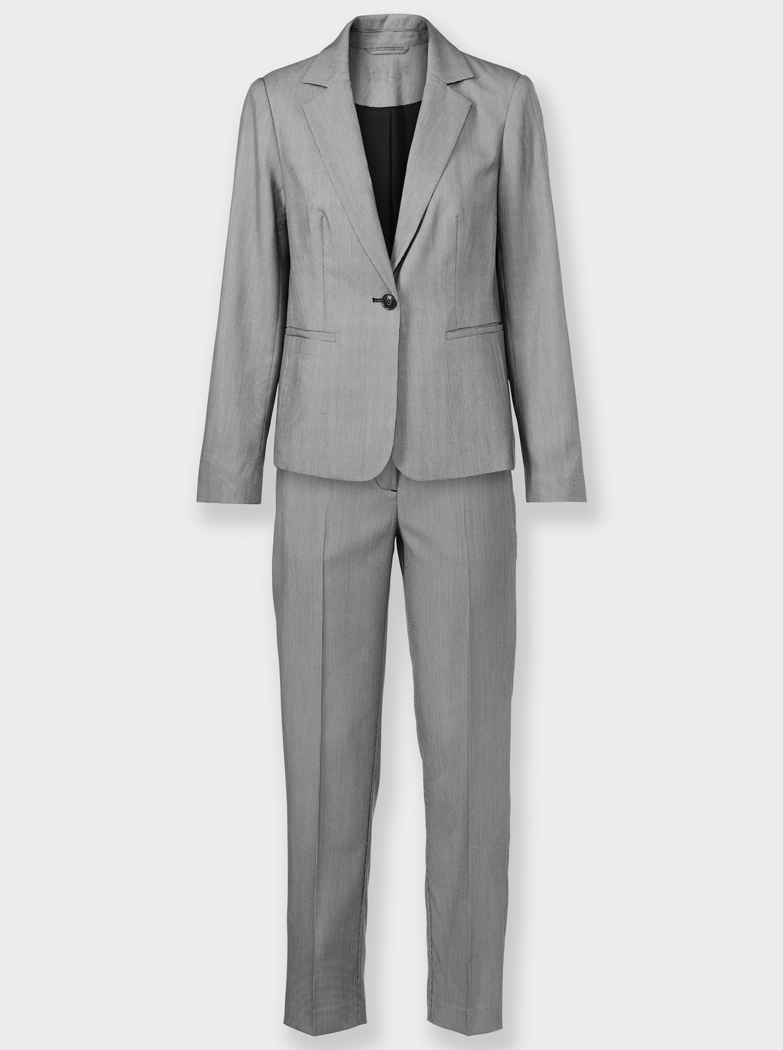 heine Hosenanzug in Stretch-Qualität - ecru-schwarz-gemustert