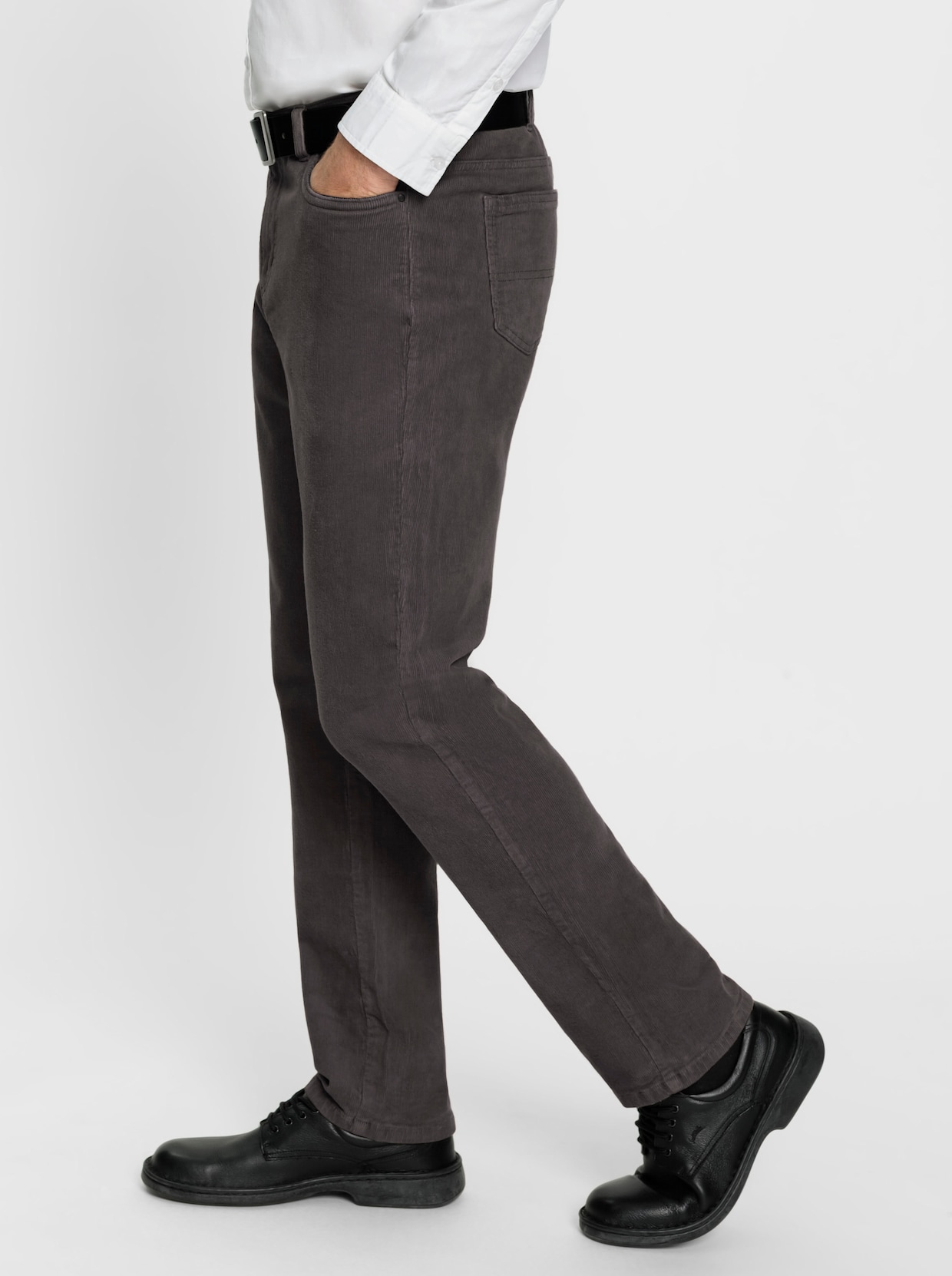 Marco Donati Ribcord broek - antraciet