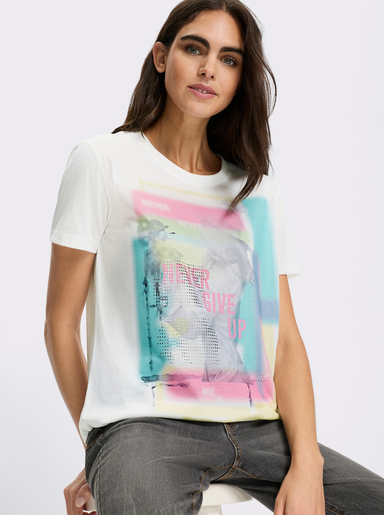 heine T-Shirt - ecru