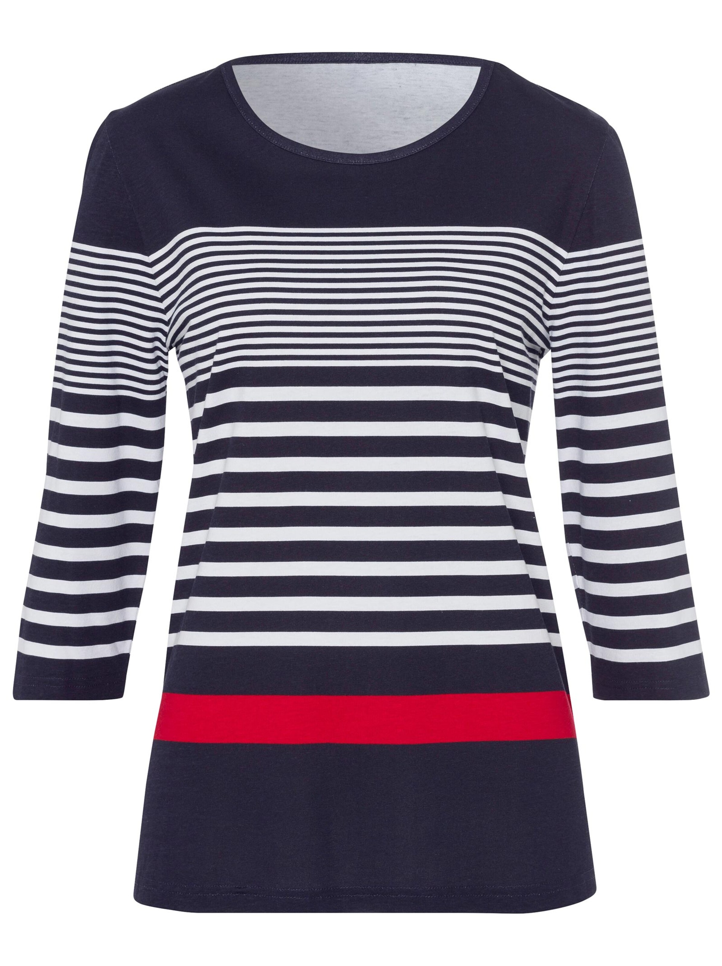 Shirt - marine-weiß-geringelt