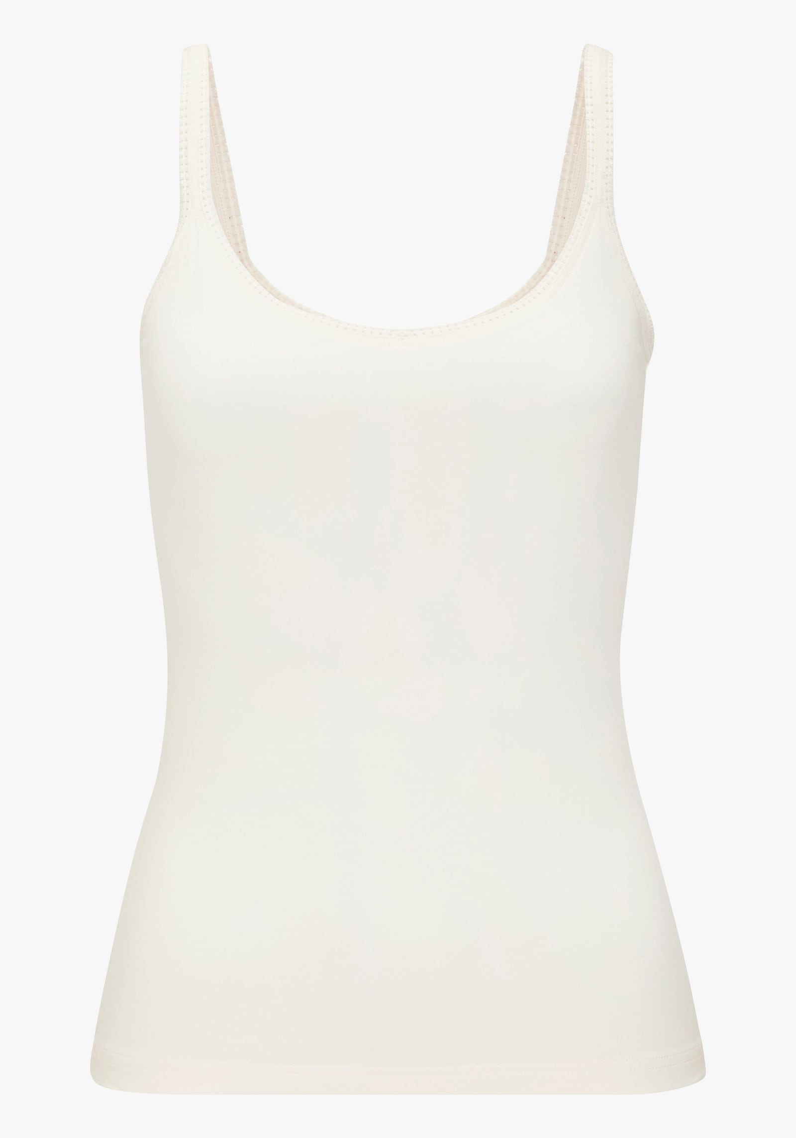 LASCANA Unterhemd - graumeliert/creme