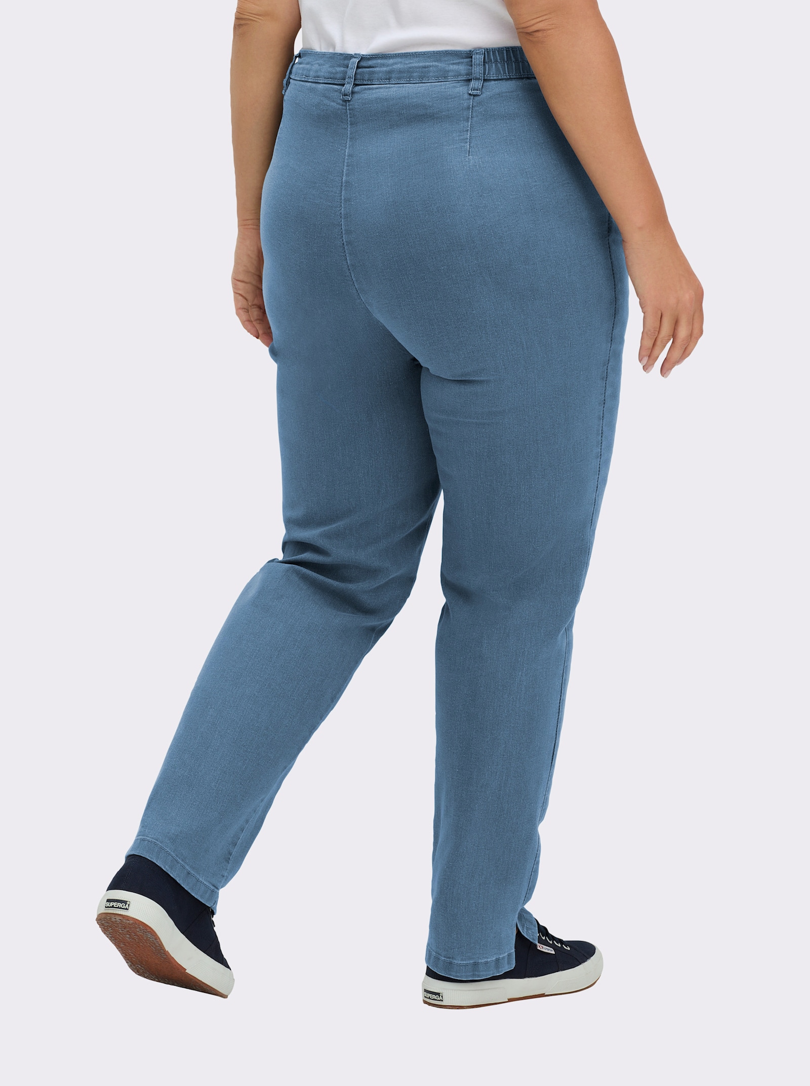 Jeans mit Stretch-Anteil - blue-bleached