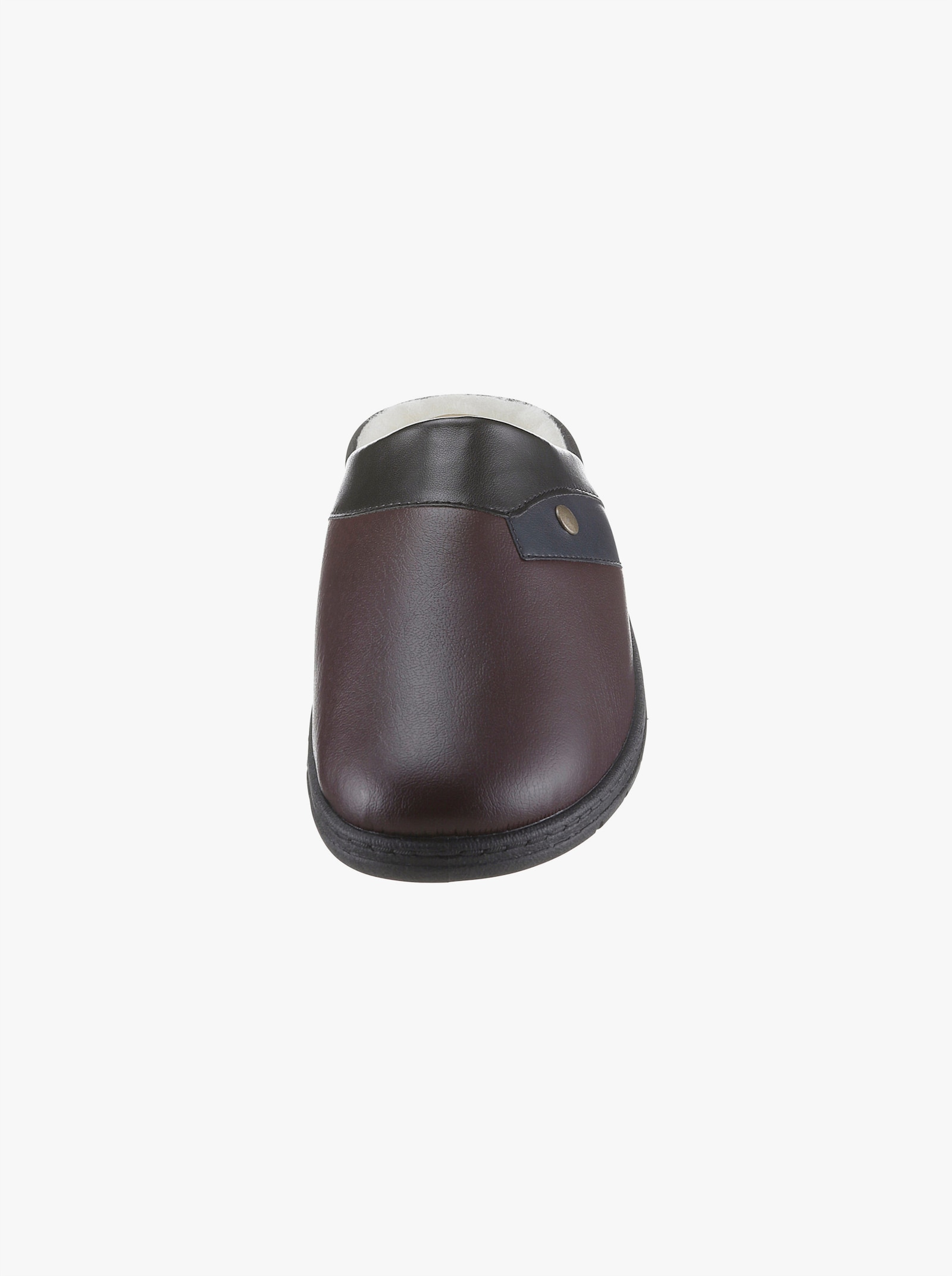 Pantoffel van leer - bordeaux