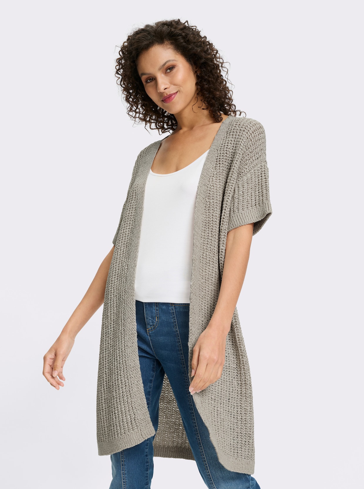 heine Cardigan - hellgrau