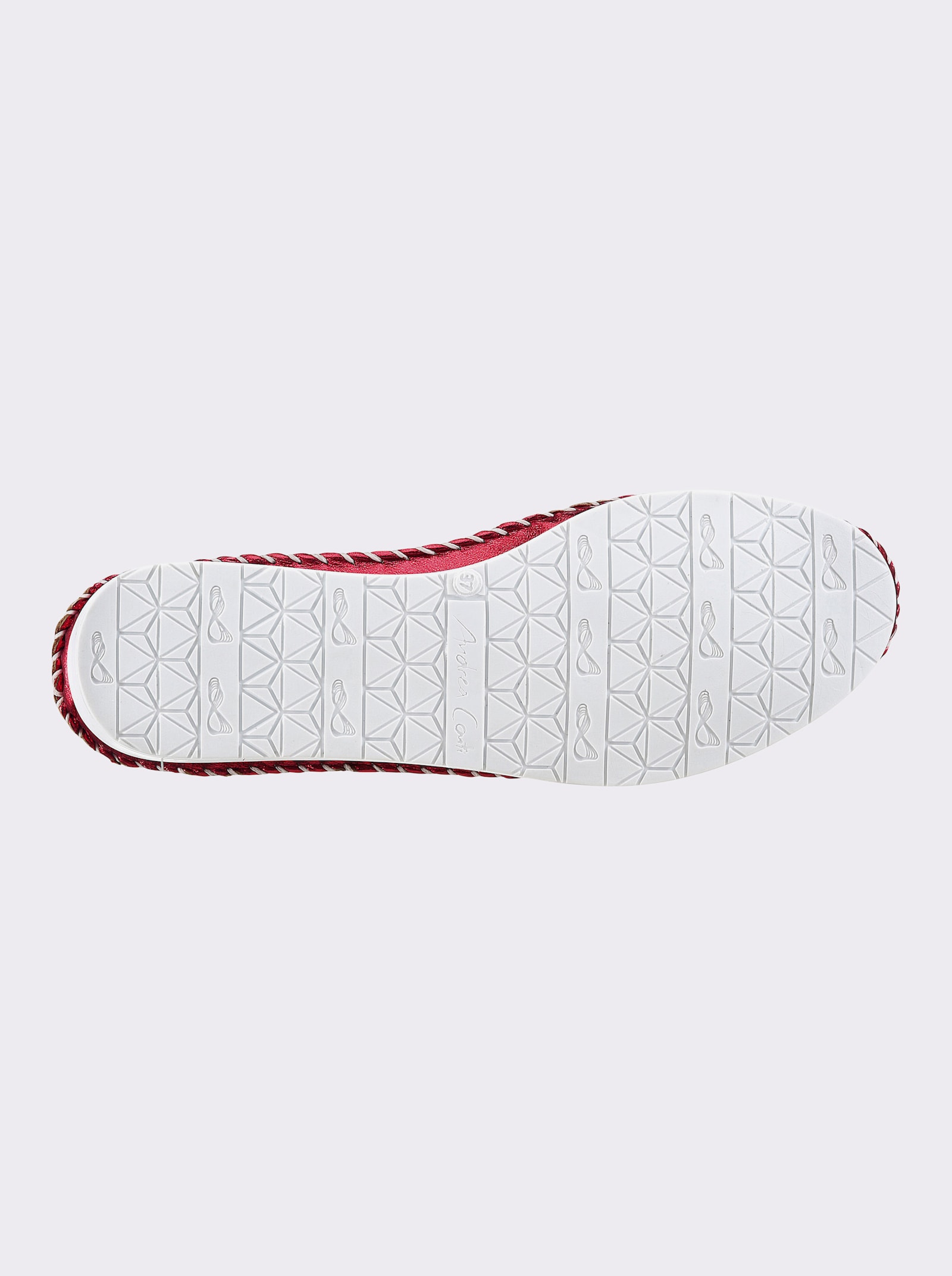 Andrea Conti Slipper - rot-metallic
