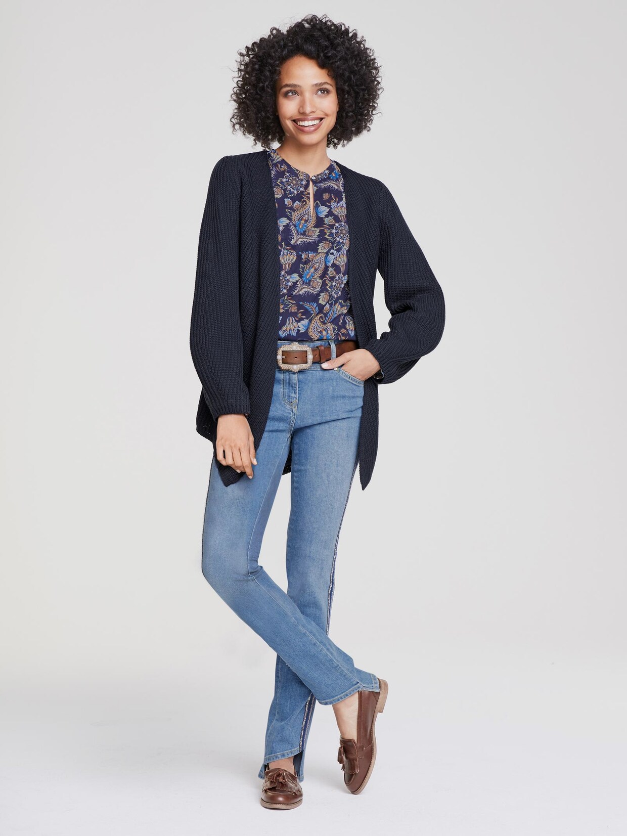 Linea Tesini Strickjacke - marine