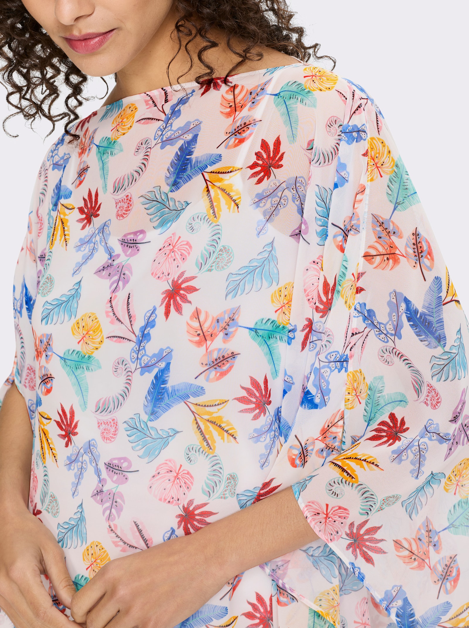 heine Tunique - blanc-corail imprimé