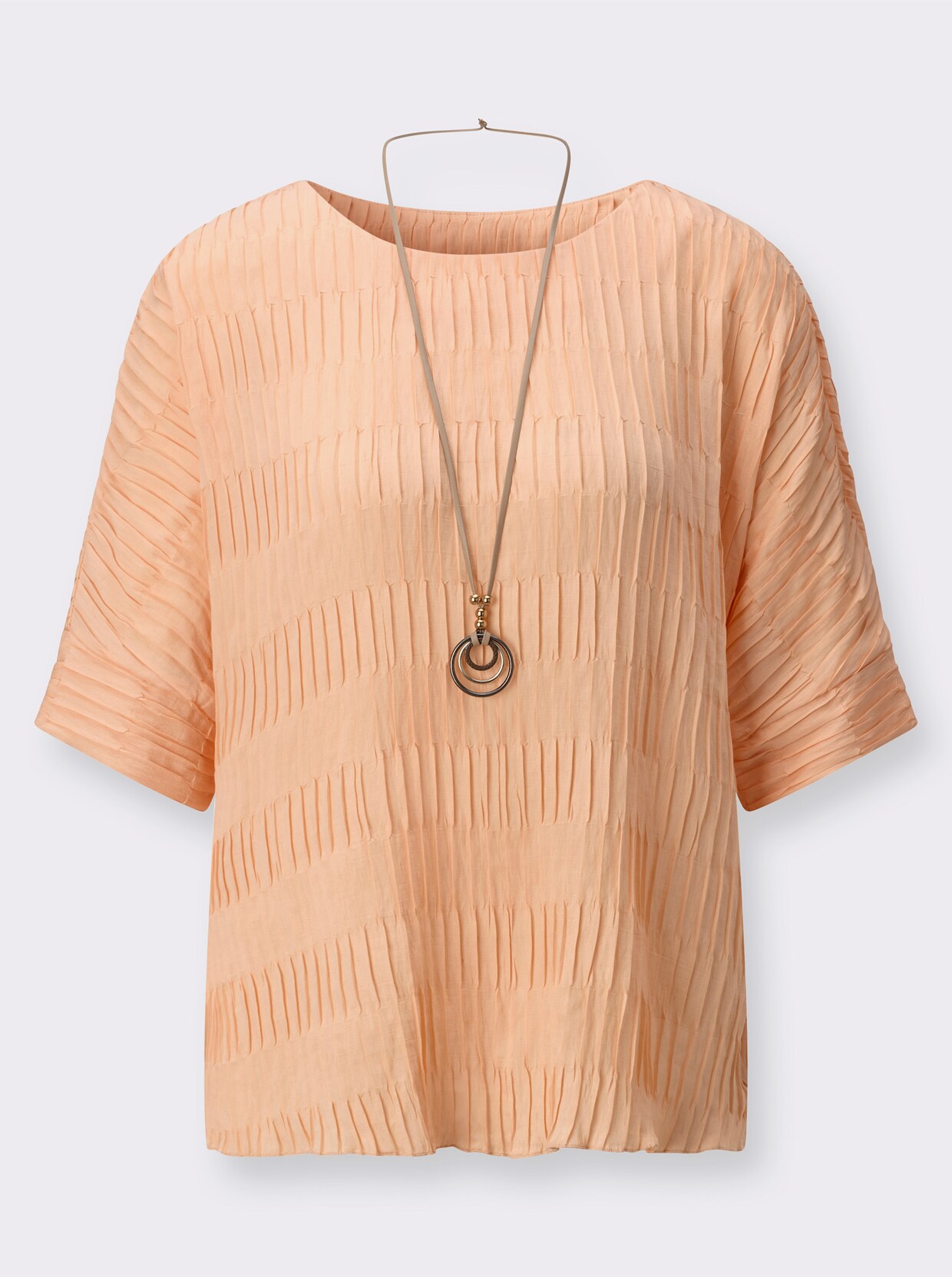 Schlupfbluse - apricot