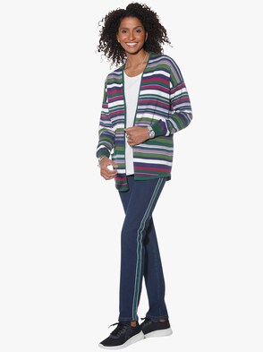 Cardigan - bunt-geringelt