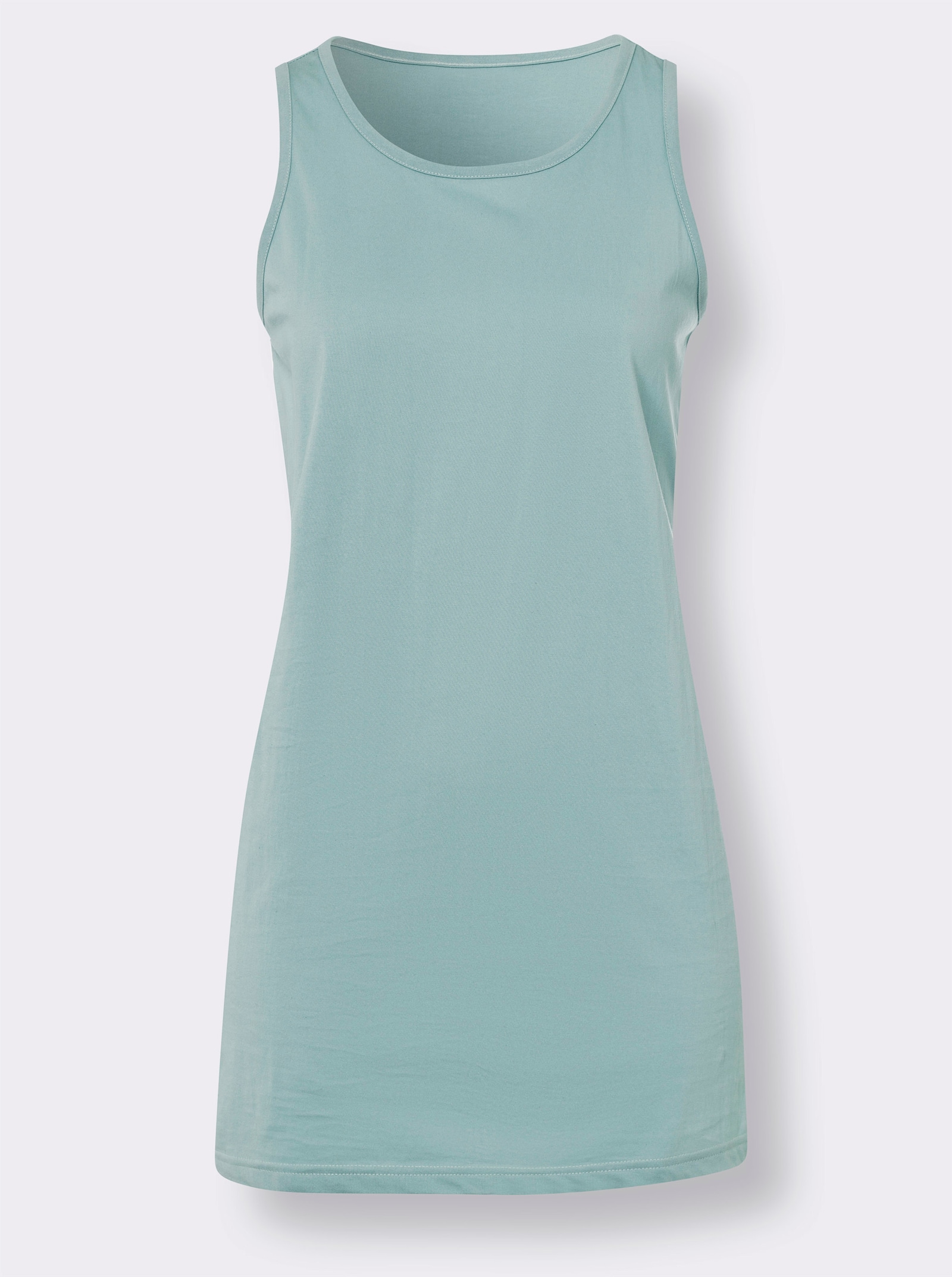 2-in-1-shirt met bijpassende top - aquapetrol + kalkmint