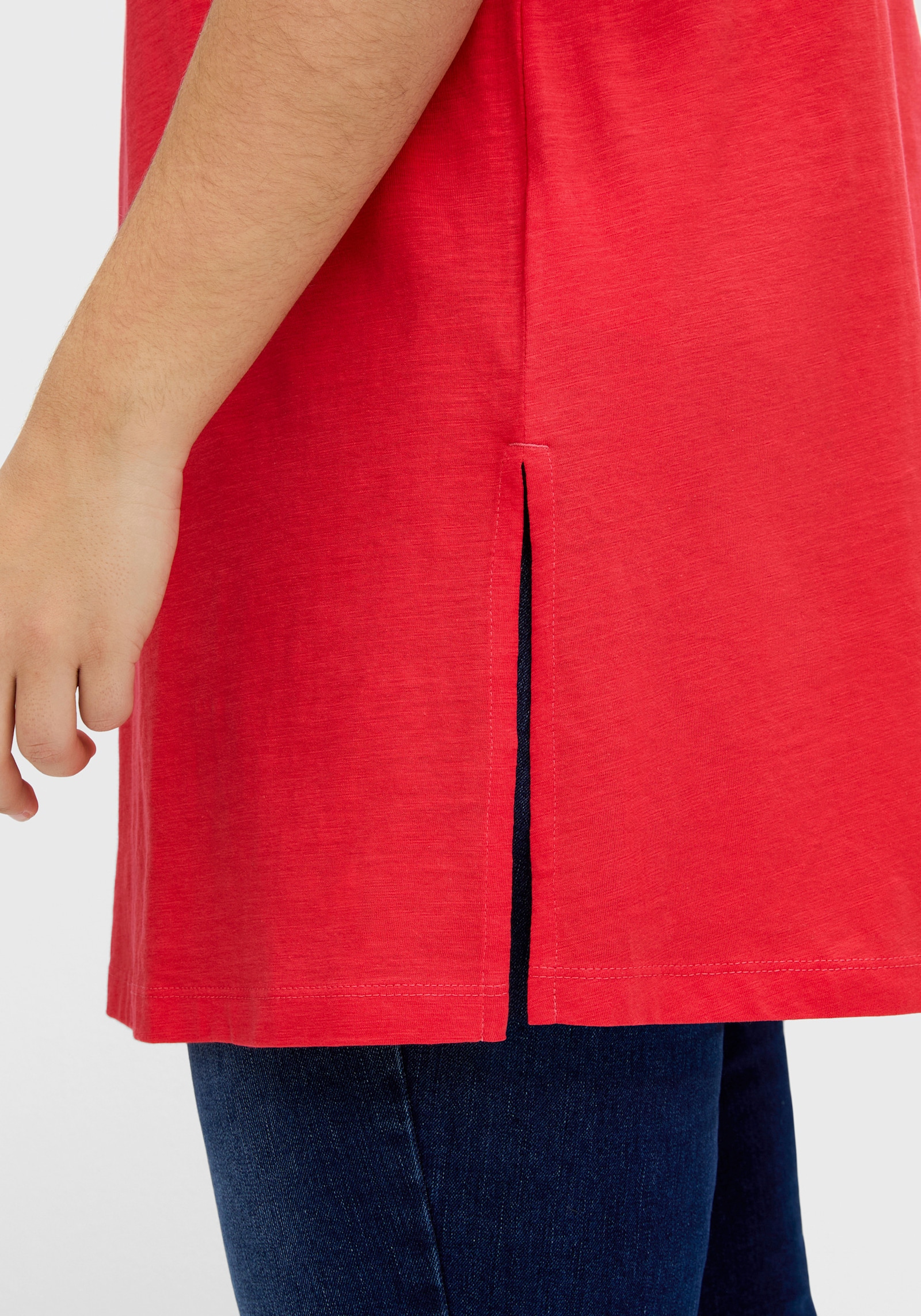 sheego Longtop mit Knotendetail am Träger - hummer