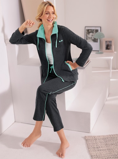 feel good Jacke - marine-meliert