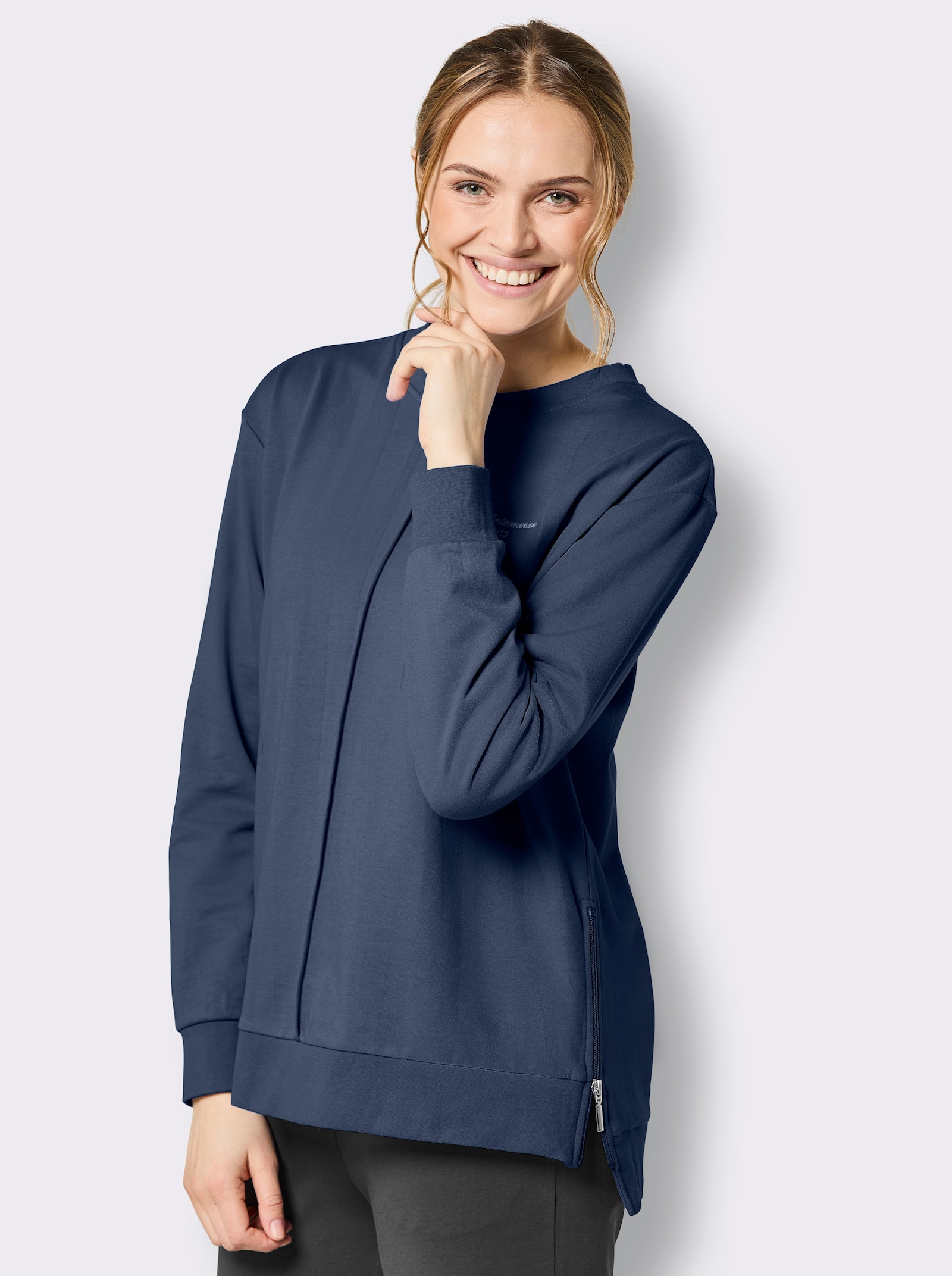 Catamaran Sports Freizeitshirt mit Biese vorne - dunkelblau