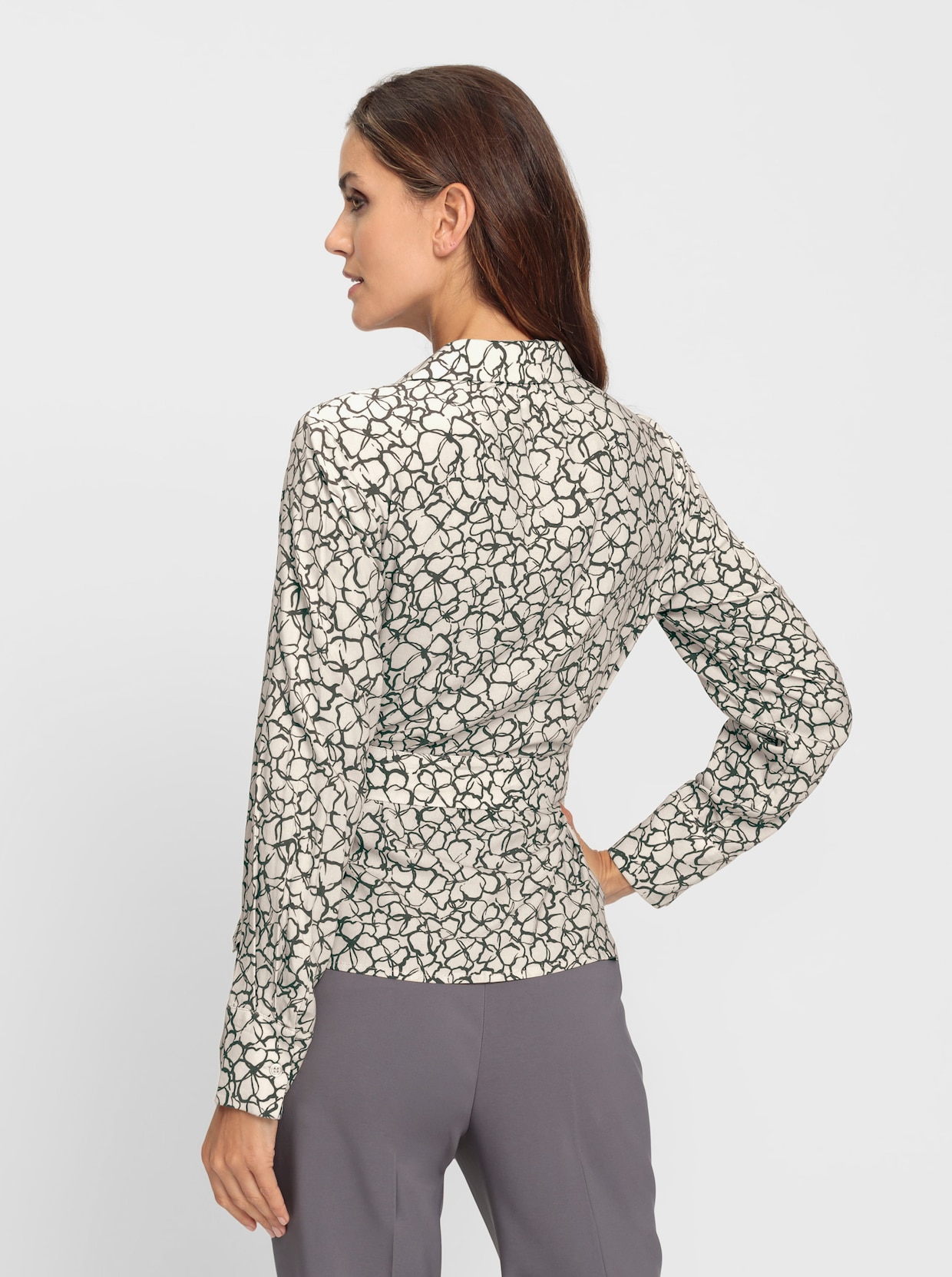 heine Blouse met print - zand/antraciet bedrukt