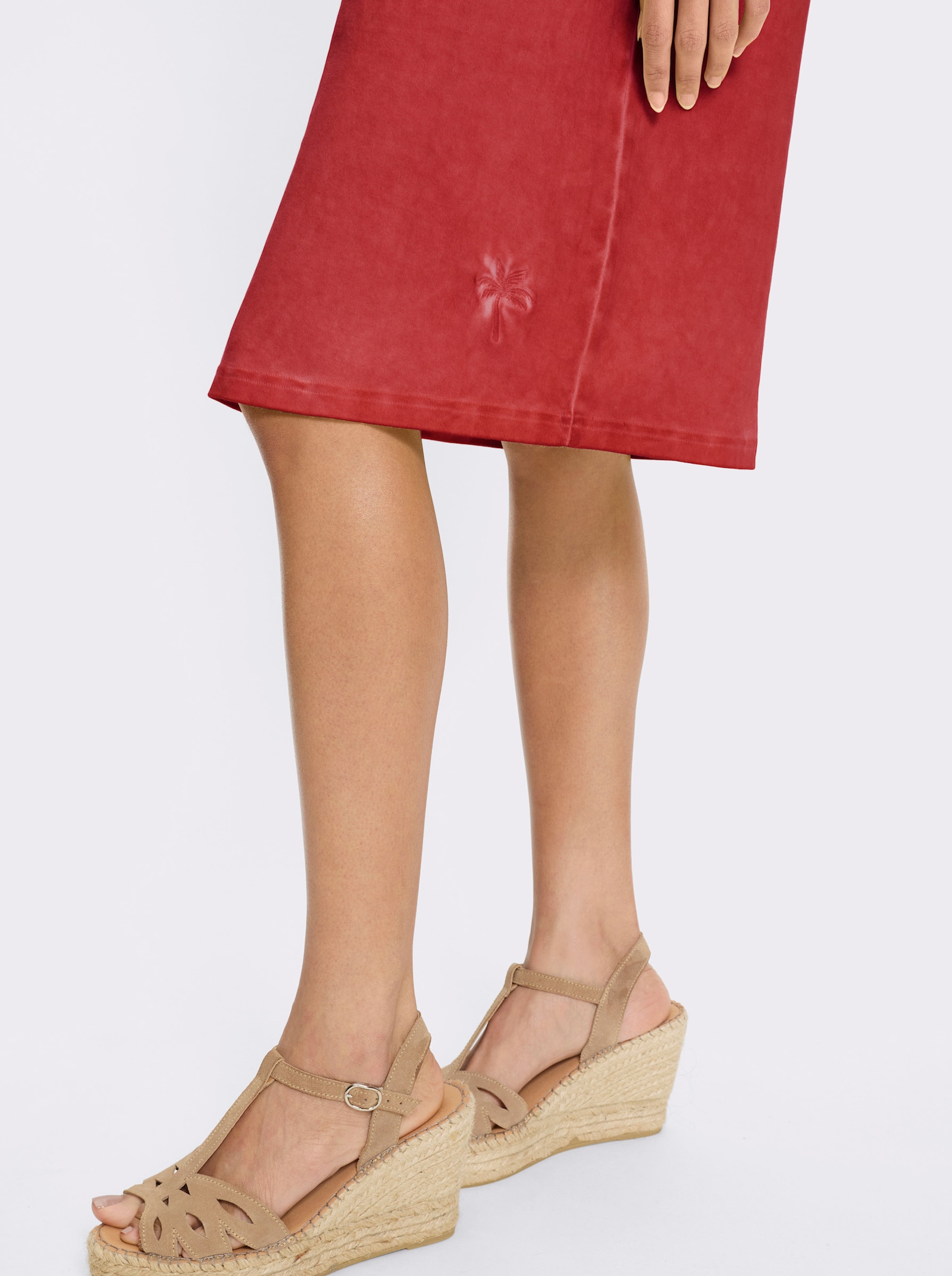 heine Robe en jersey avec effet délavé - fraise