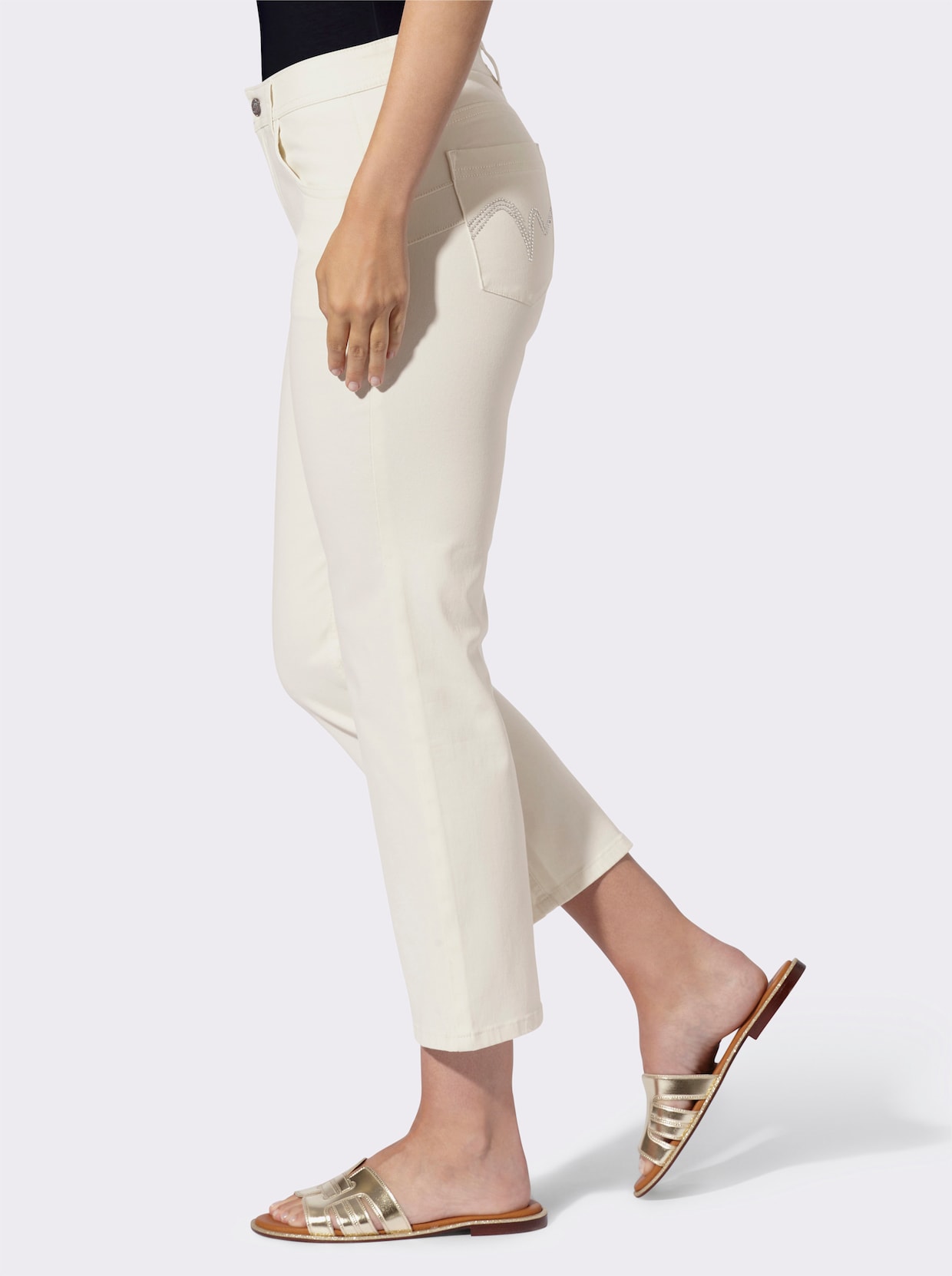 heine 5-Pocket-Hose - ecru