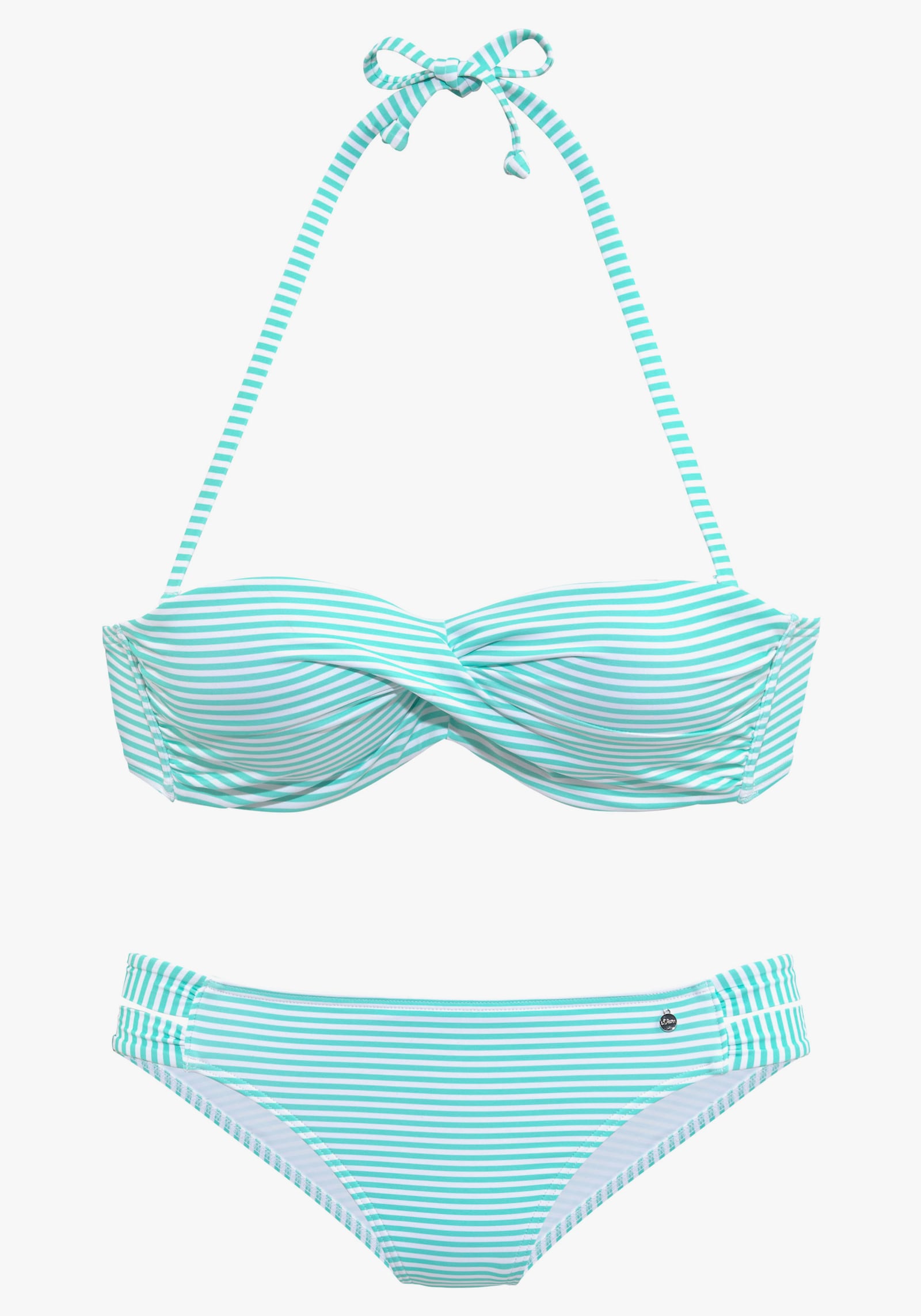s.Oliver Bügel-Bandeau-Bikini - mint-weiß