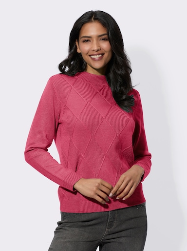 Stehkragenpullover - fuchsia