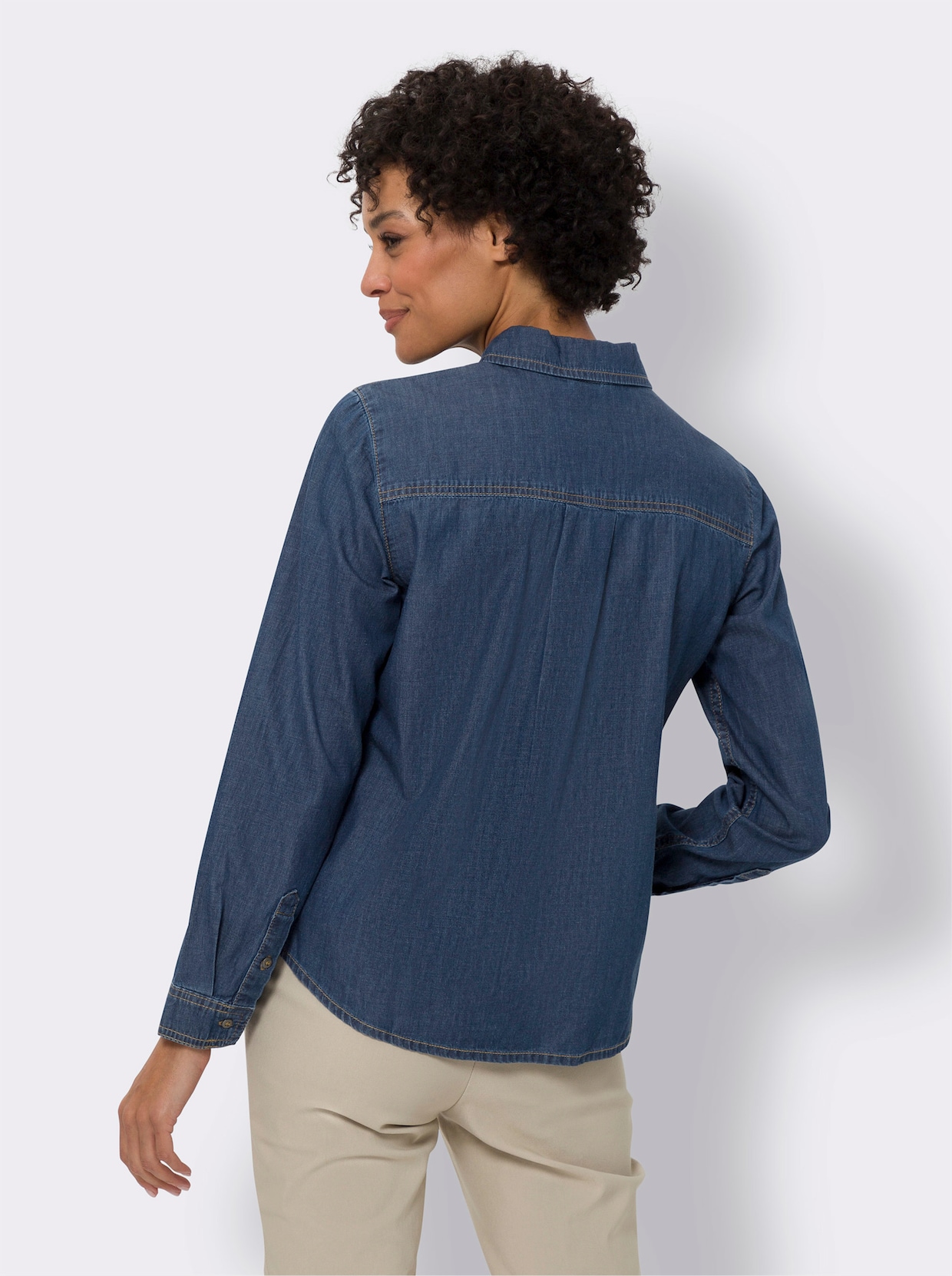 Jeansblus - blue-stone-washed