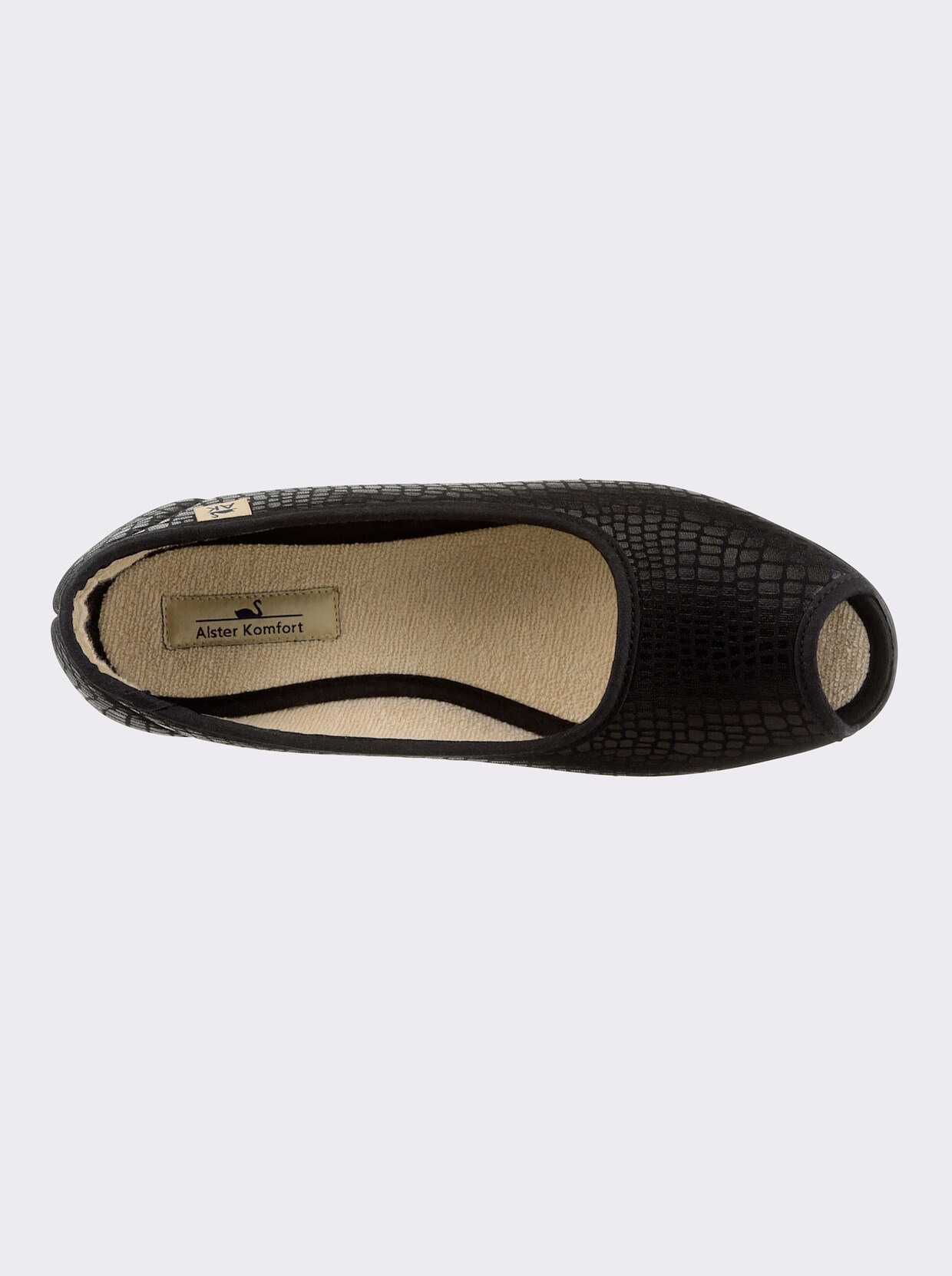 Slipper - schwarz
