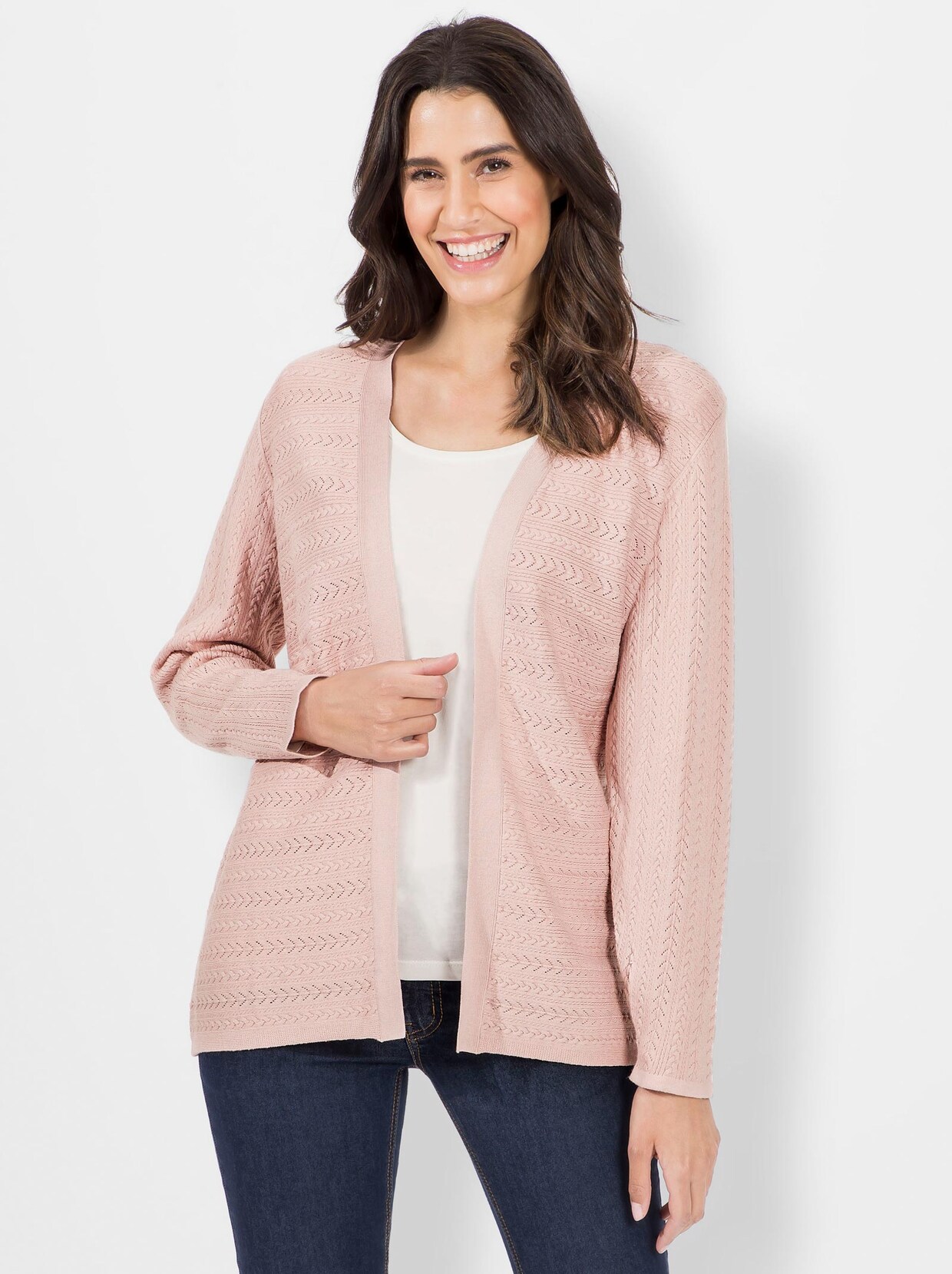 Cardigan - puder-meliert