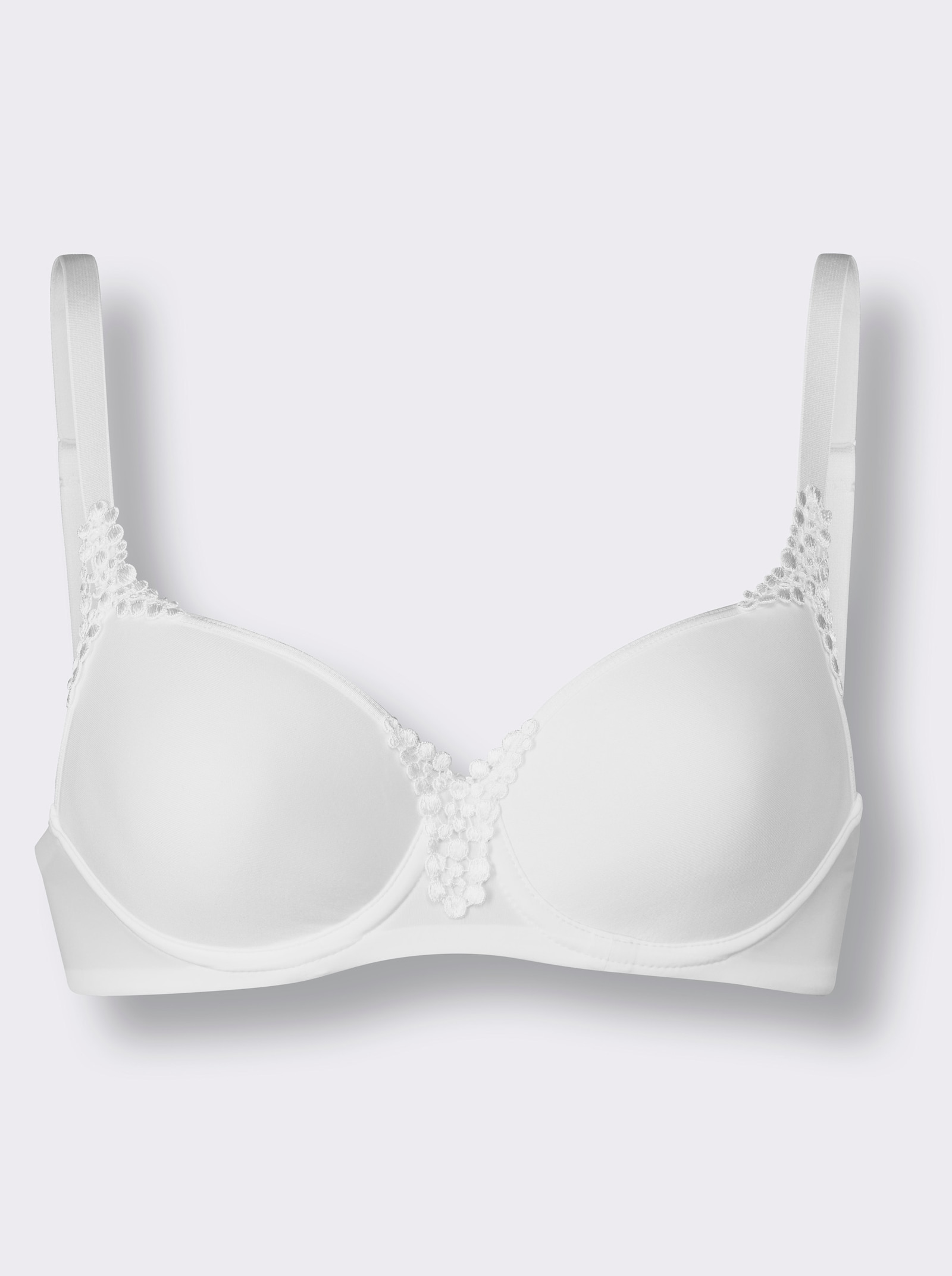 Viania Tričková podprsenka, kostice, Spacer - biela