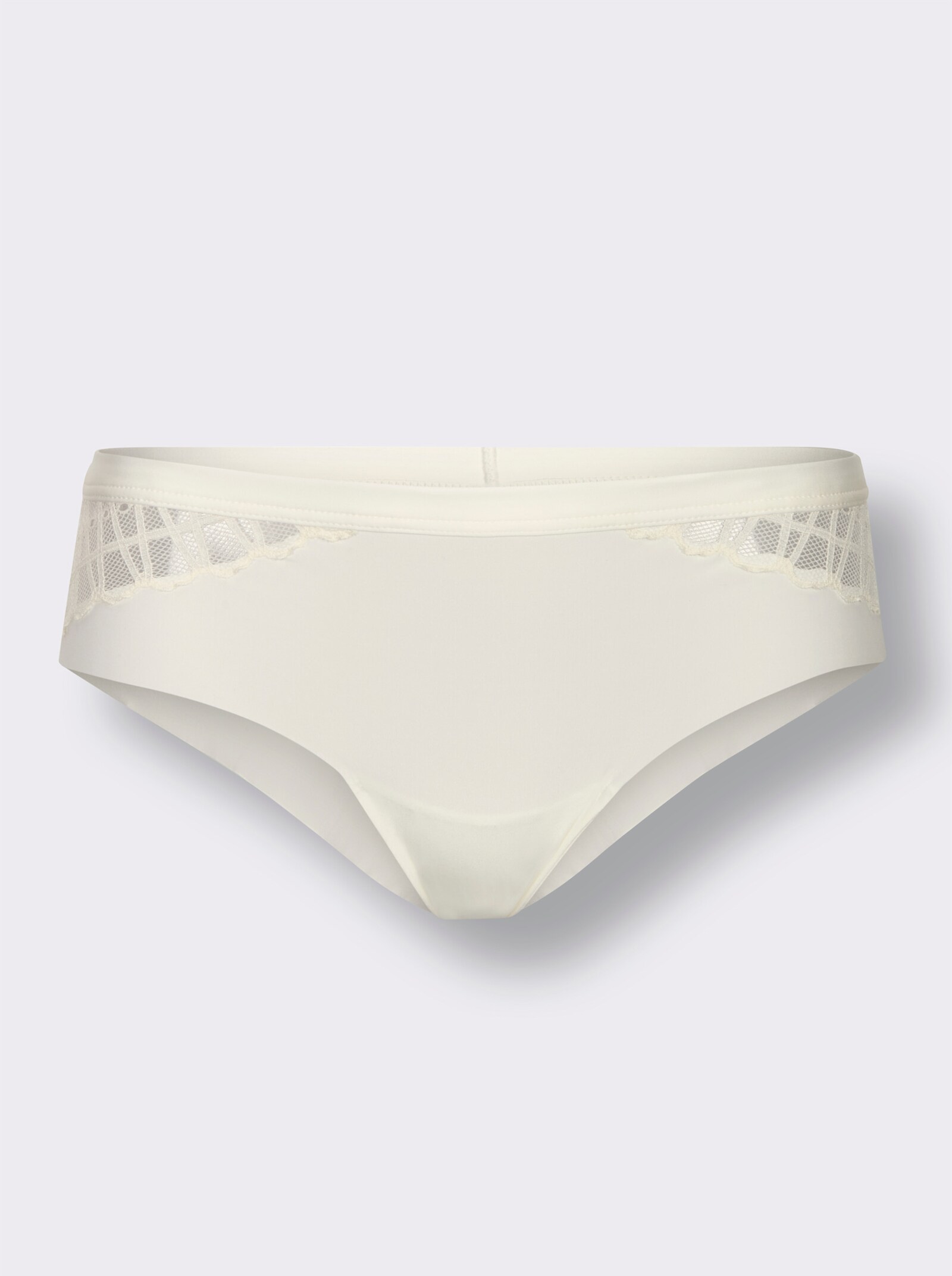 Hüftslip mit Spitze - champagner