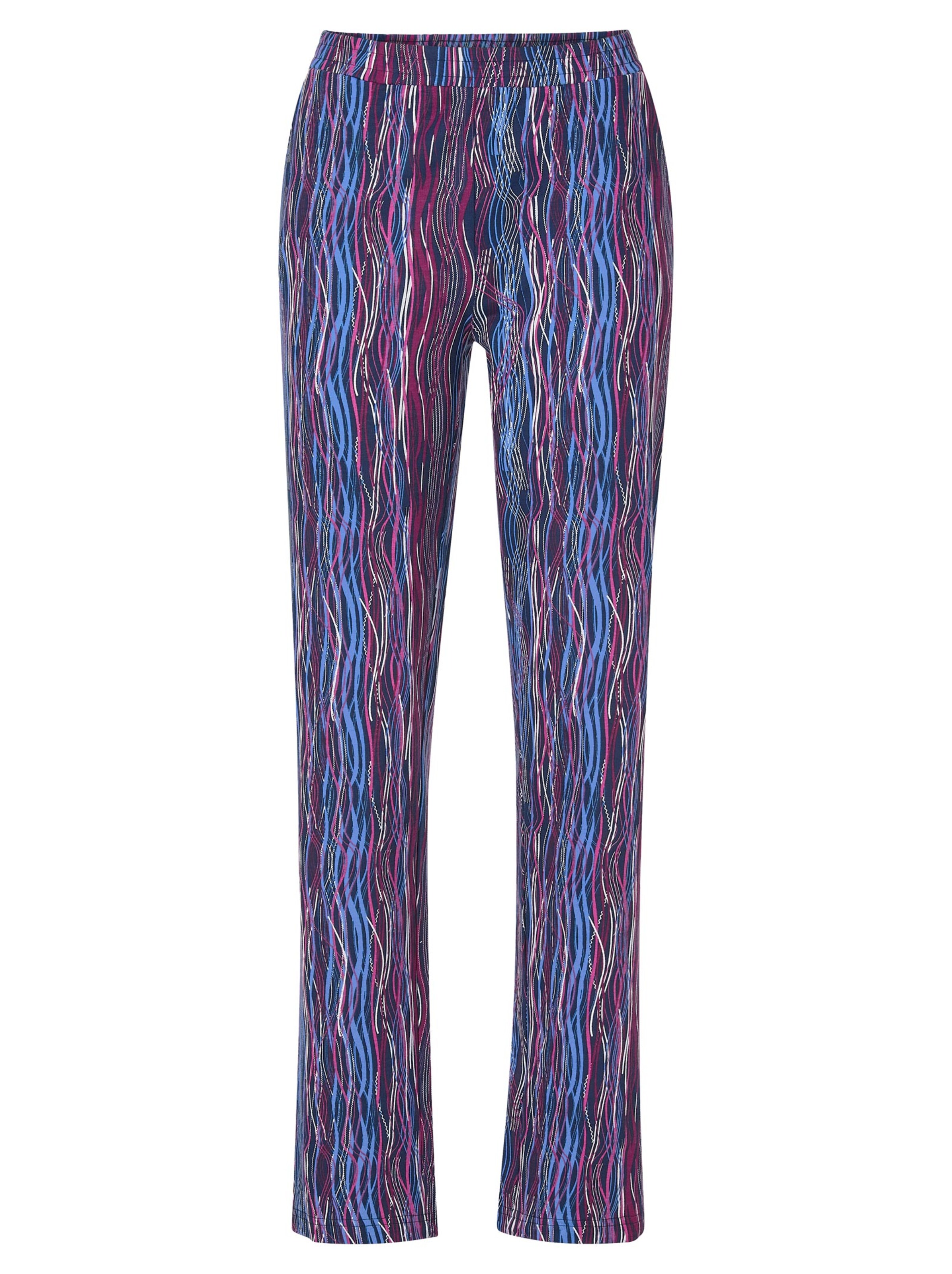 Hose - dunkelmagenta-bedruckt