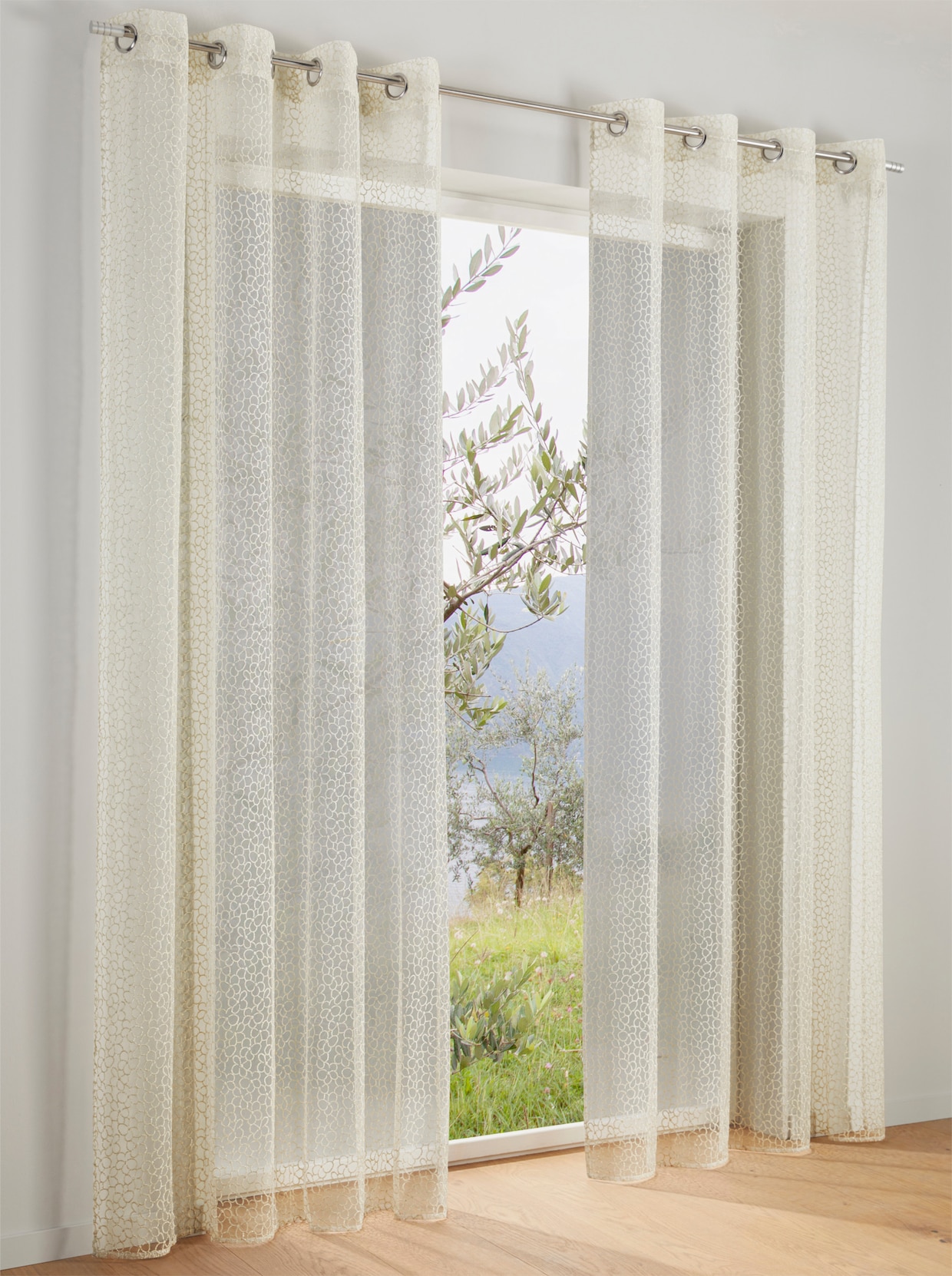 heine home Decoratieve vitrage - beige