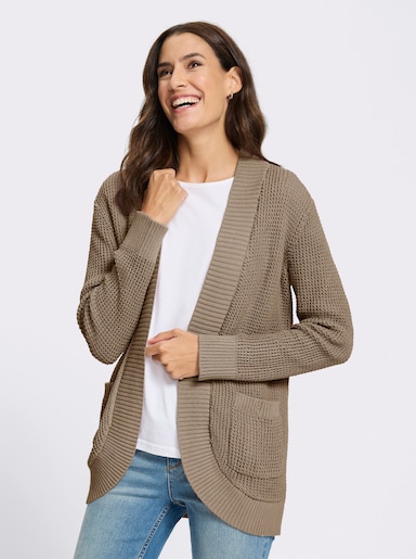 Strickjacke - beige