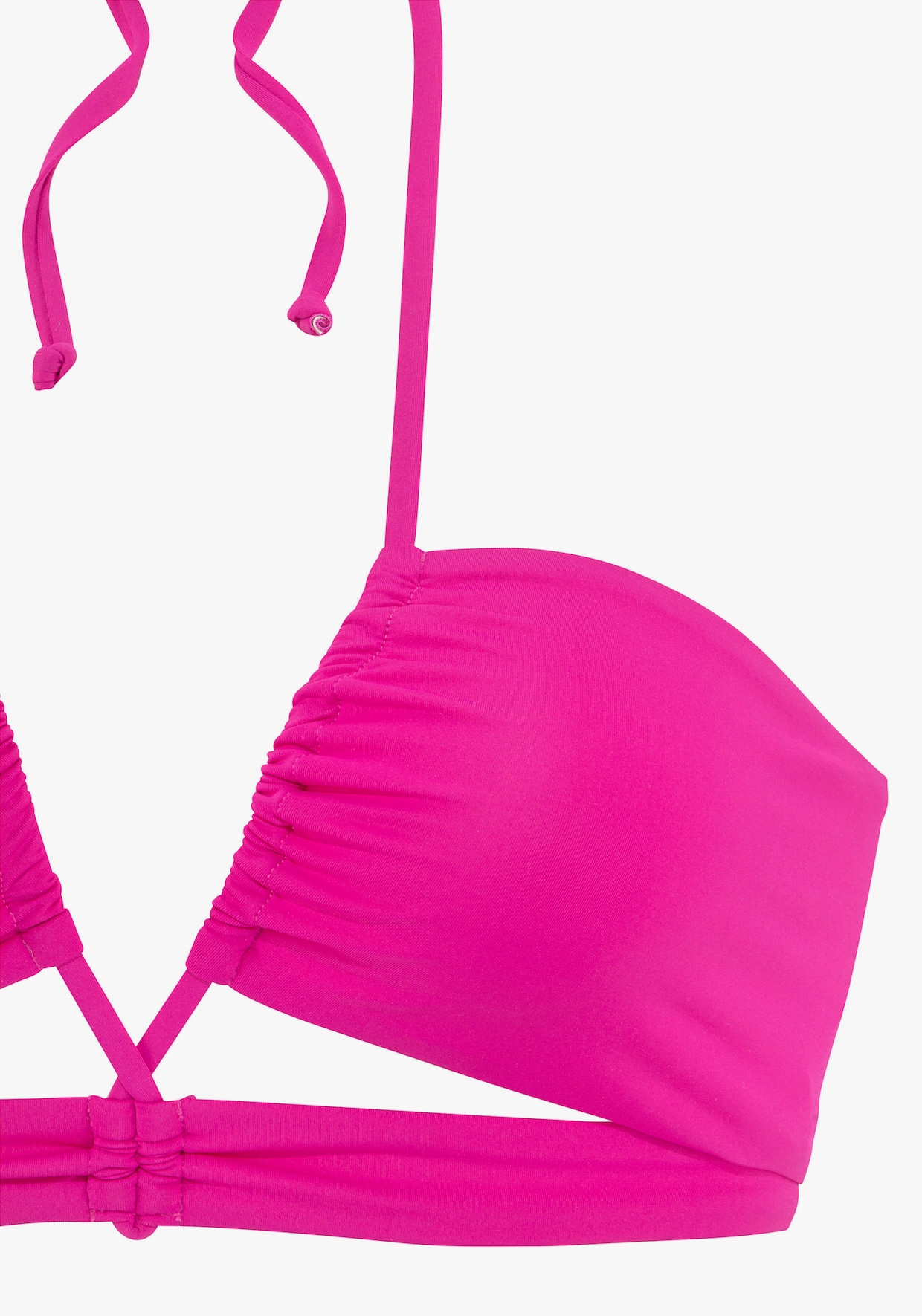 s.Oliver Haut de maillot de bain bandeau - fuchsia