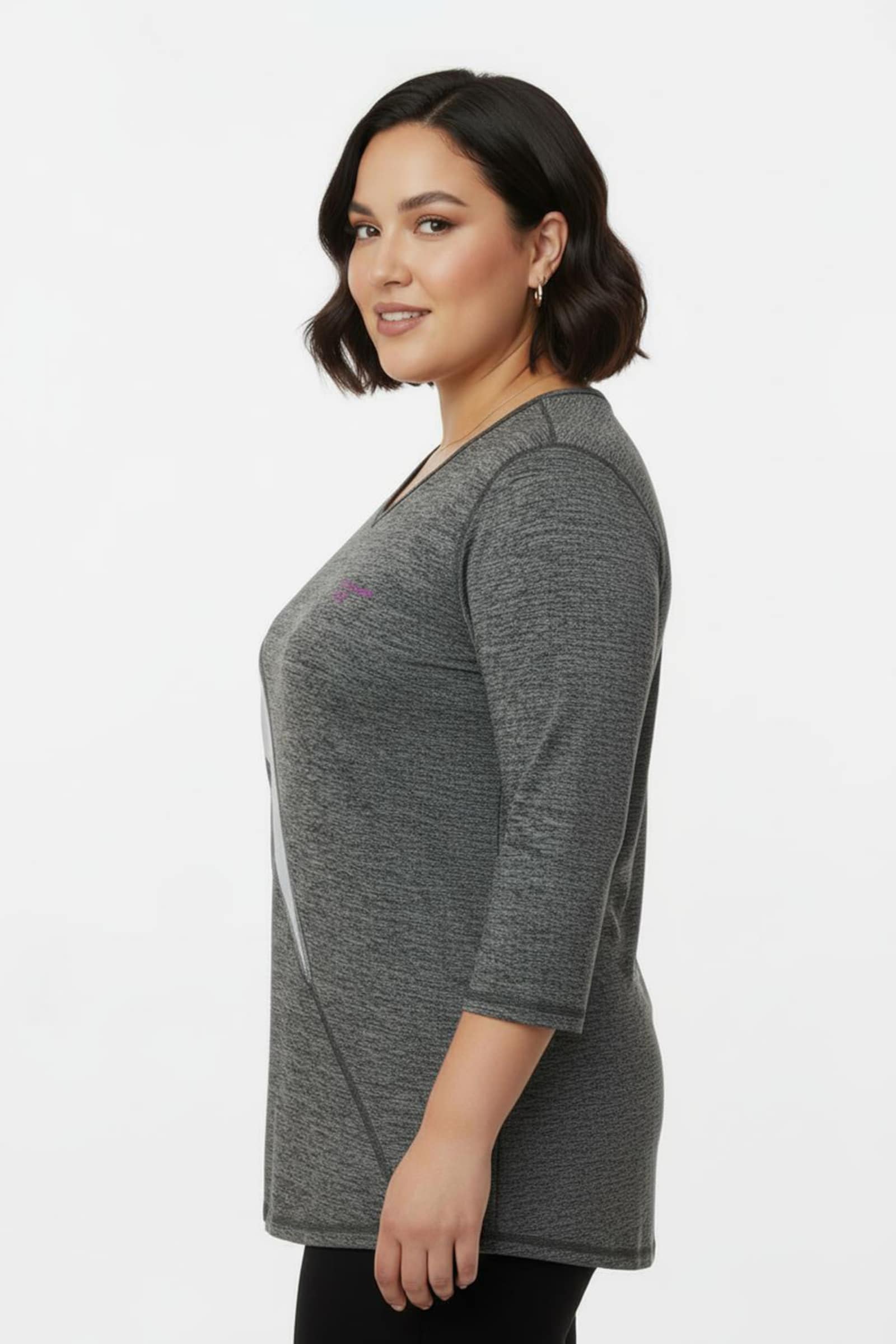 Catamaran Sports Funktionsshirt schnelltrocknend - grau-meliert-weiß