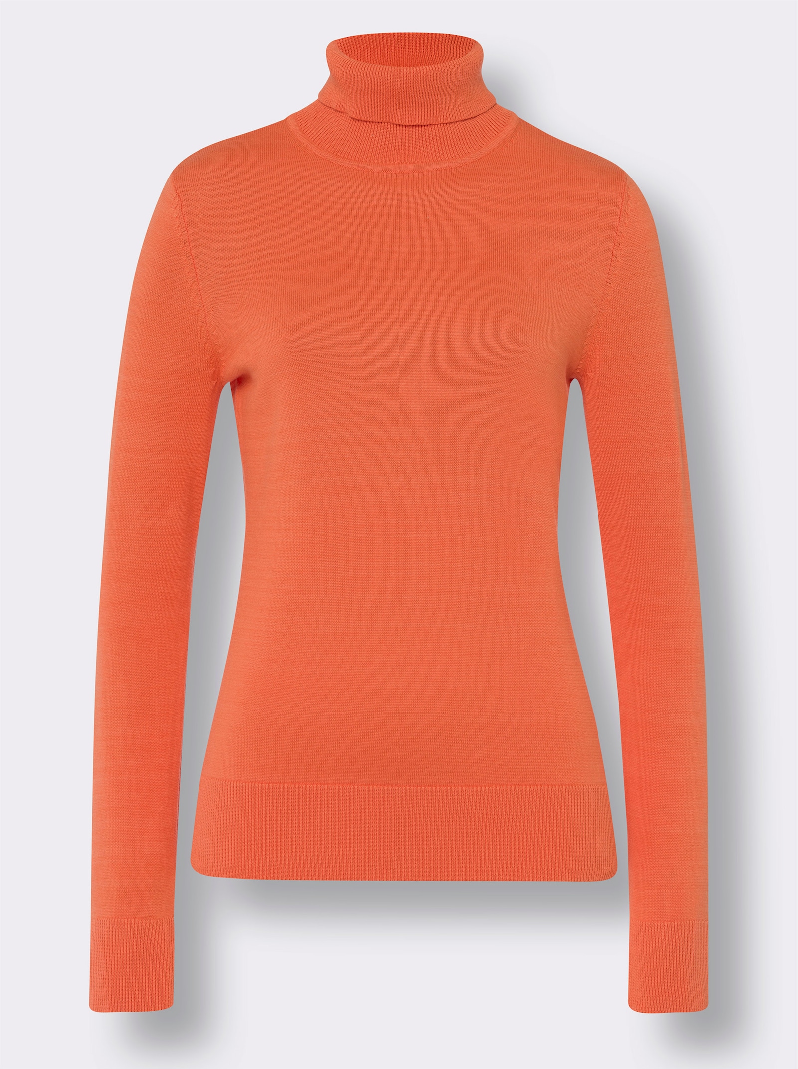 heine Rollkragenpullover in Feinstrick-Qualität - orange