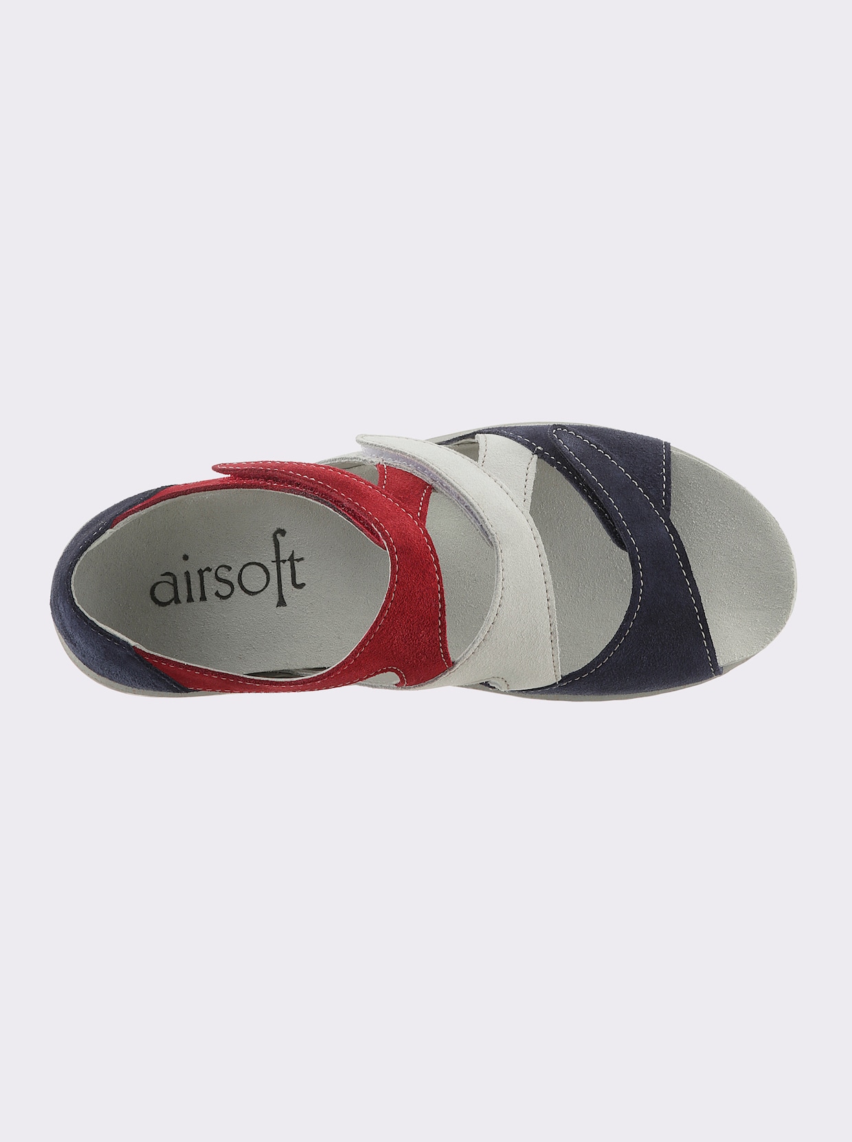 airsoft comfort+ Sandale - marine-weiß