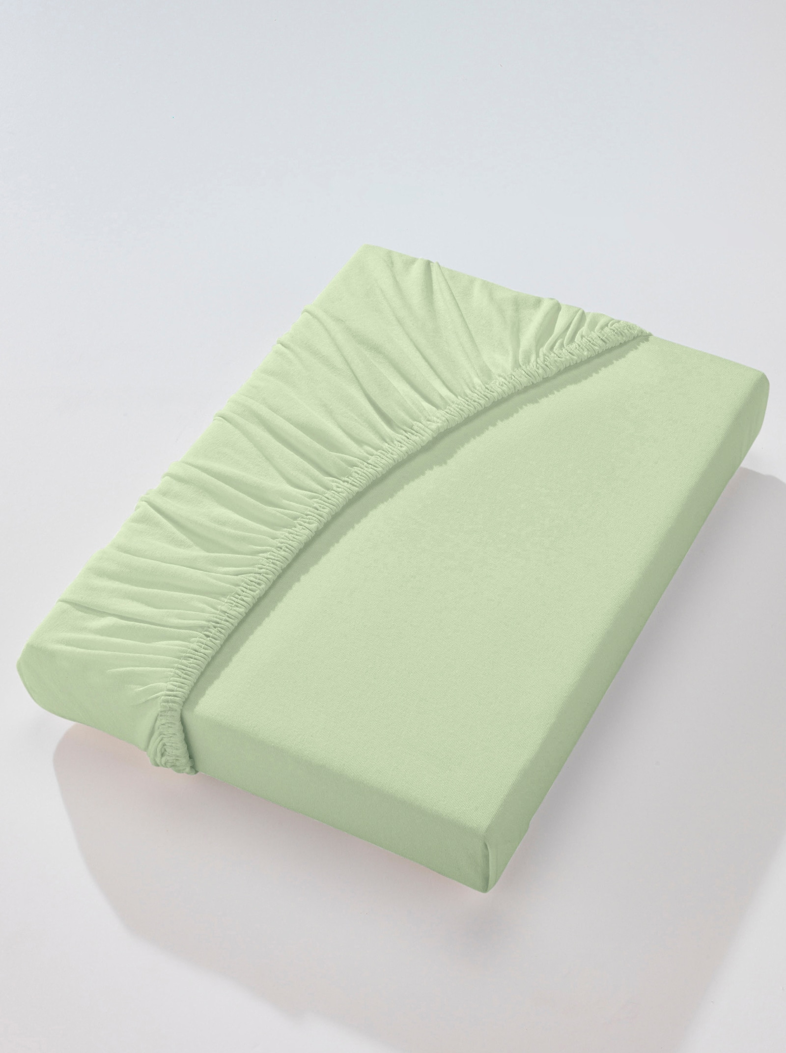 Biberna Spannbetttuch - resedagrün