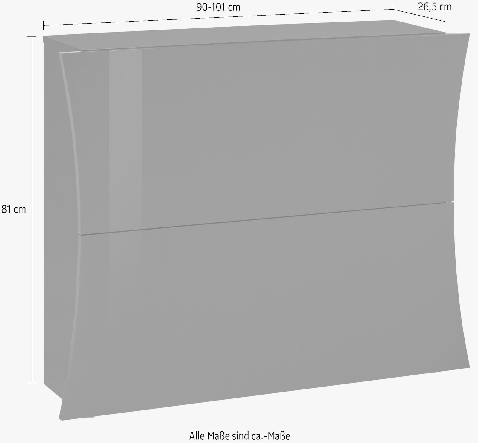 INOSIGN Schuhschrank - weiß hochglanz